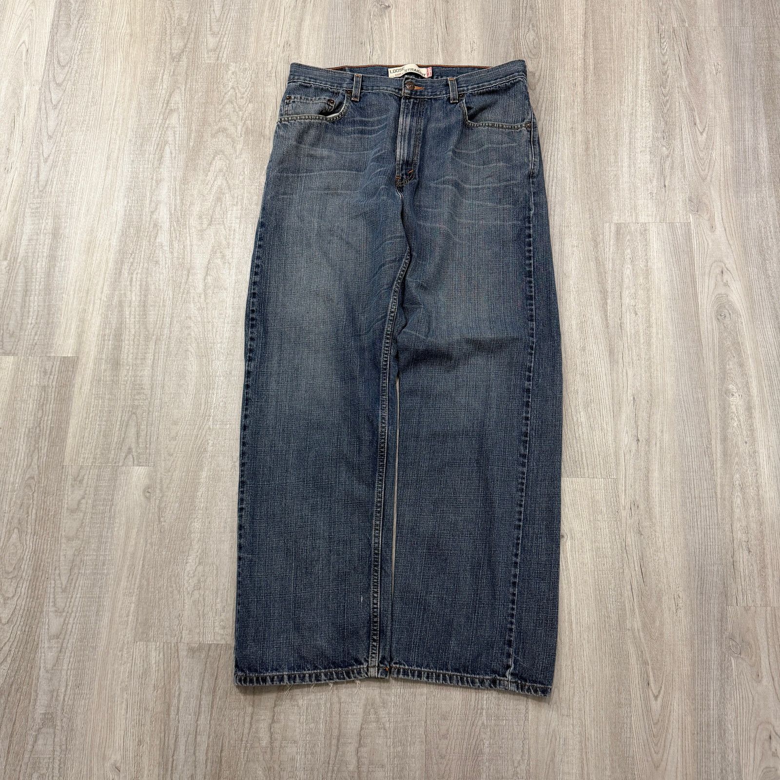 Levi's Vintage Levis 569 Loose Straight Jeans Men's 36x34 Faded Size US 36 / EU 52 - 2 Thumbnail