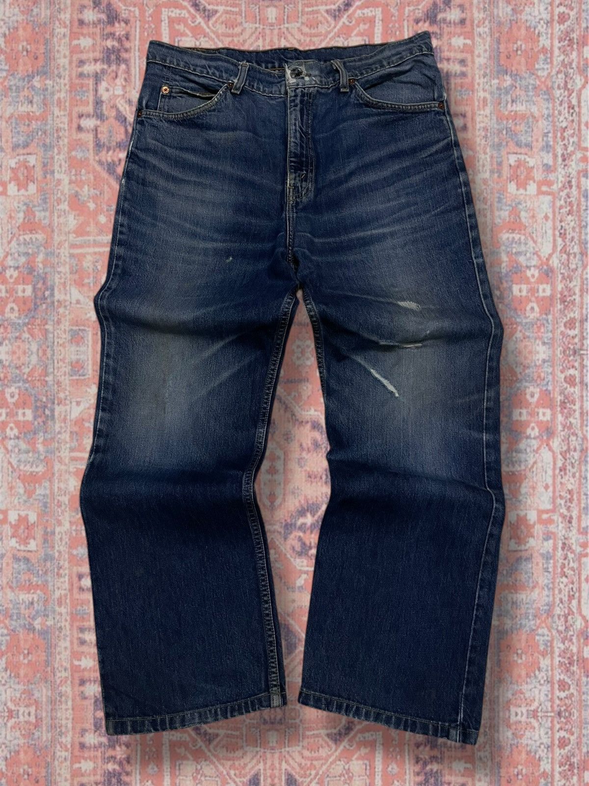 Levi's Vintage Clothing Vintage Rare Levis Strauss & Co 605 Orange Tab Distressed Size US 34 / EU 50 - 1 Thumbnail