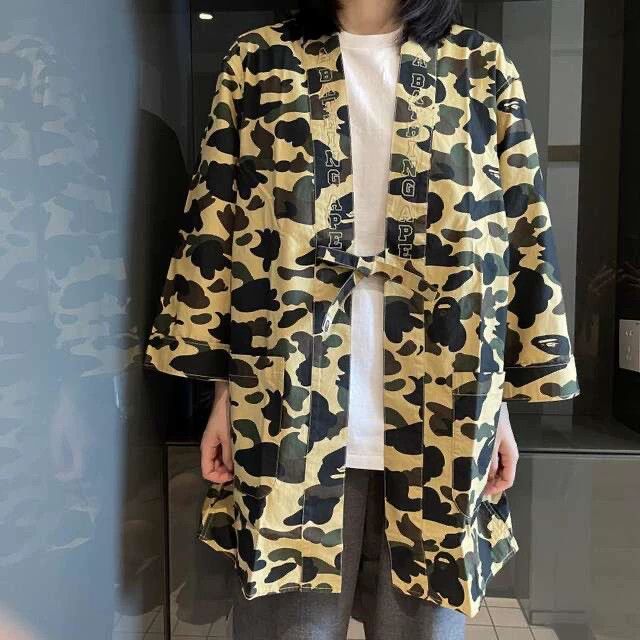 Bape Bape Camo Long Green Light Jacket M Men Size US M / EU 48-50 / 2 - 1 Thumbnail