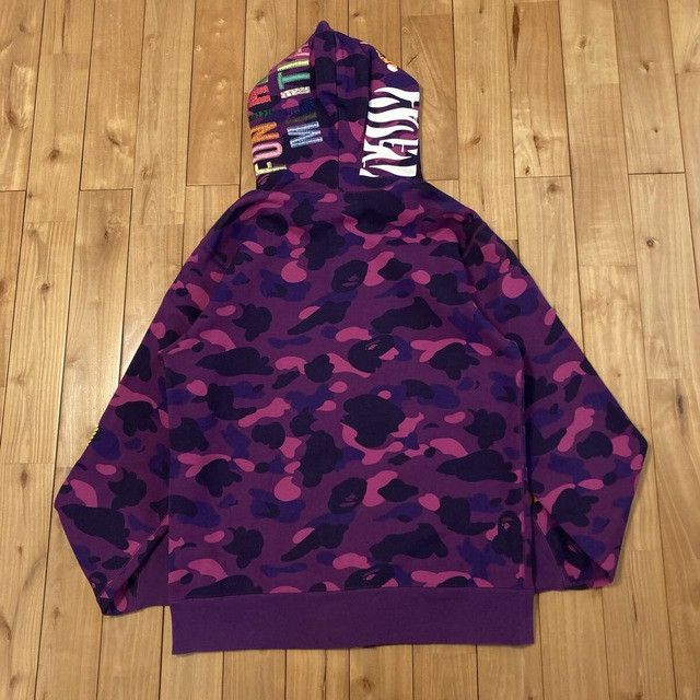 Bape BAPE Tiger Full Zip Hoodie Purple Camo a bathing ape Size US XL / EU 56 / 4 - 2 Thumbnail