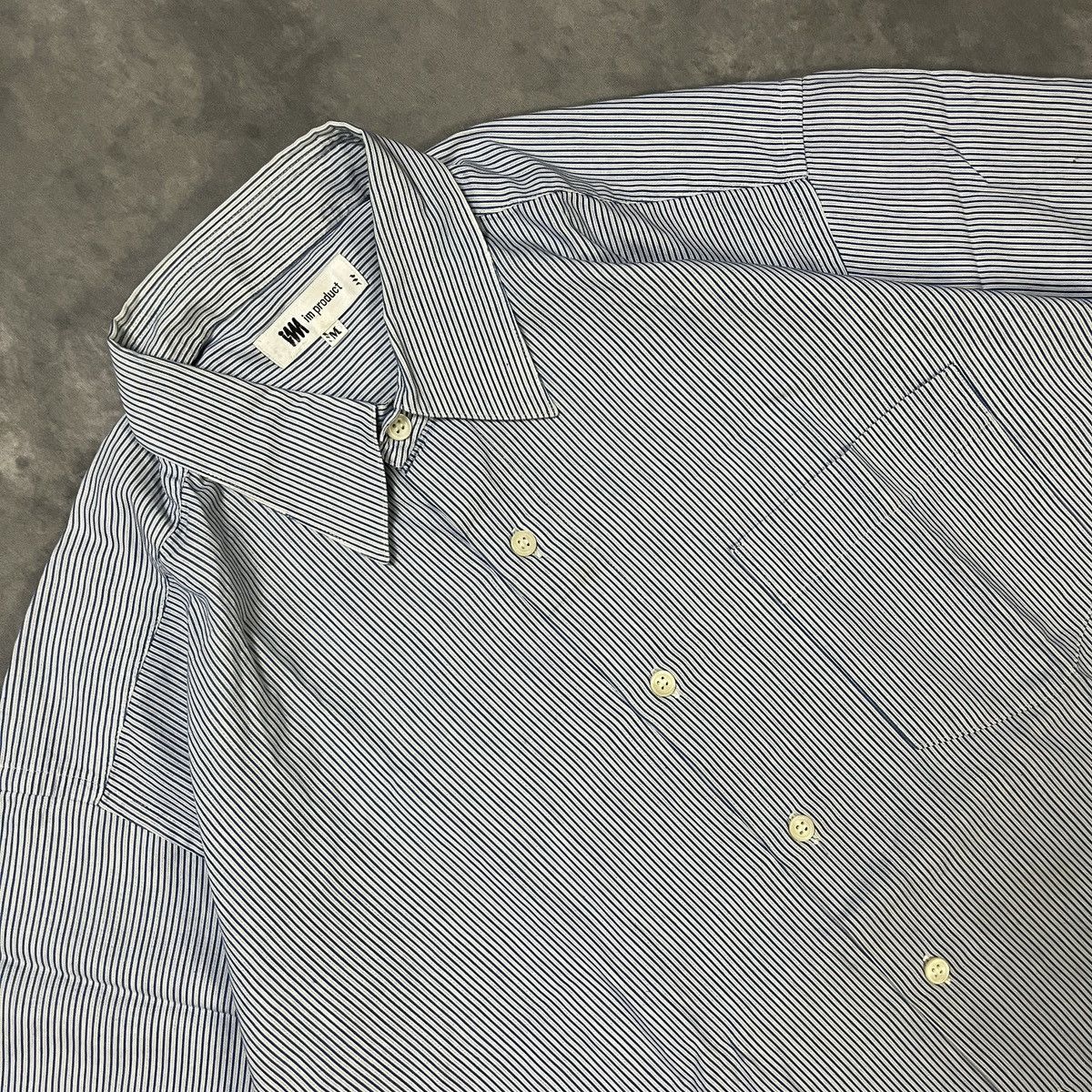 Issey Miyake IM by Issey Miyake Line Striped Japan Designer Archive Shirt Size US M / EU 48-50 / 2 - 2 Thumbnail