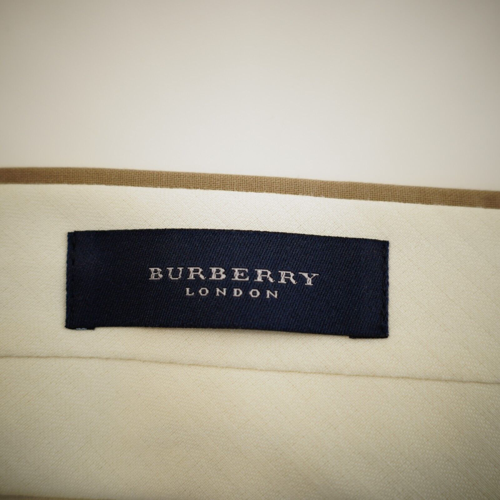 Burberry Burberry London Tan Pleated CUffed Wool High Rise Dress Pant Size 40R - 5 Thumbnail