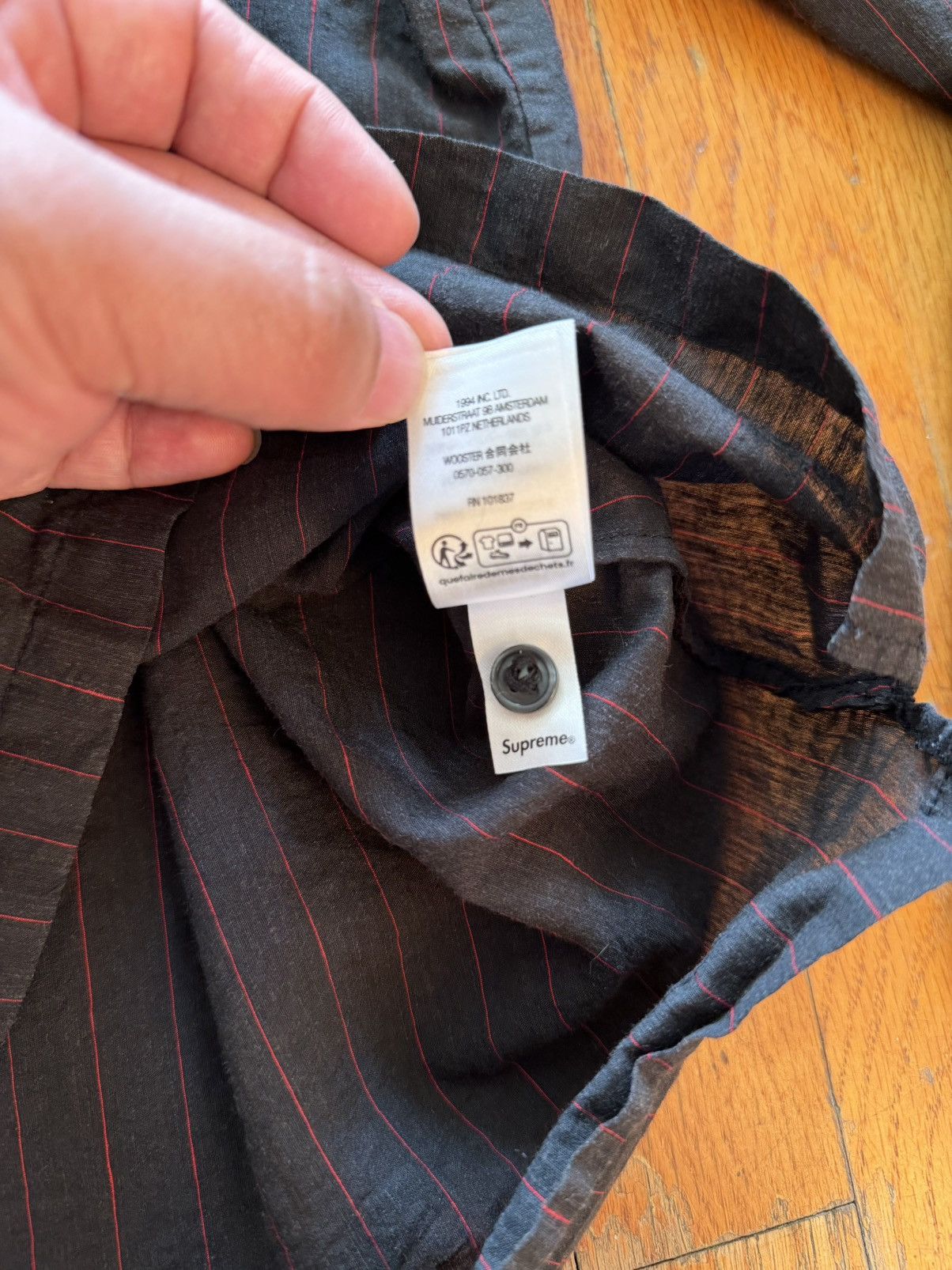 Supreme supreme linen button up Size US L / EU 52-54 / 3 - 4 Thumbnail