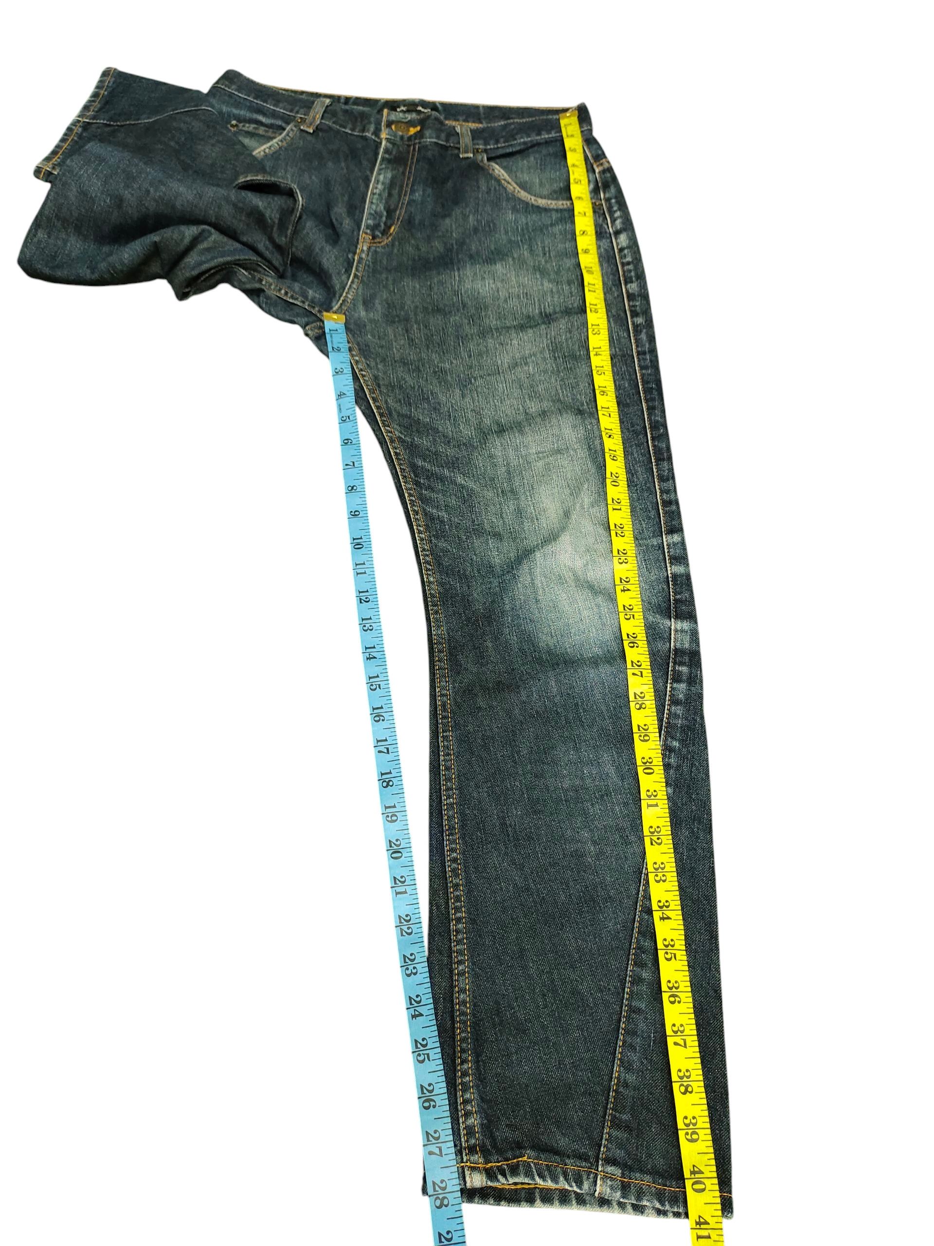 Beams Plus Beams Japan Asymmetrical Clawmark Faded Denim Jeans Size US 32 / EU 48 - 15 Thumbnail