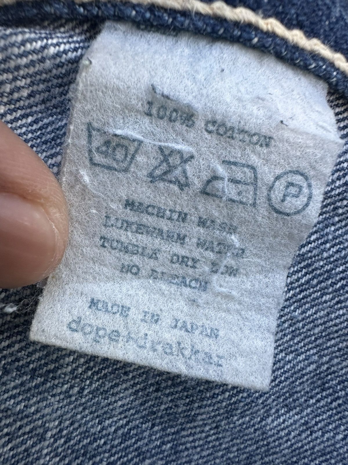 Freewheelers Vtg Japanese Brand Dope & Drakkar Selvedge Patina Denim Jean Size US 32 / EU 48 - 7 Thumbnail