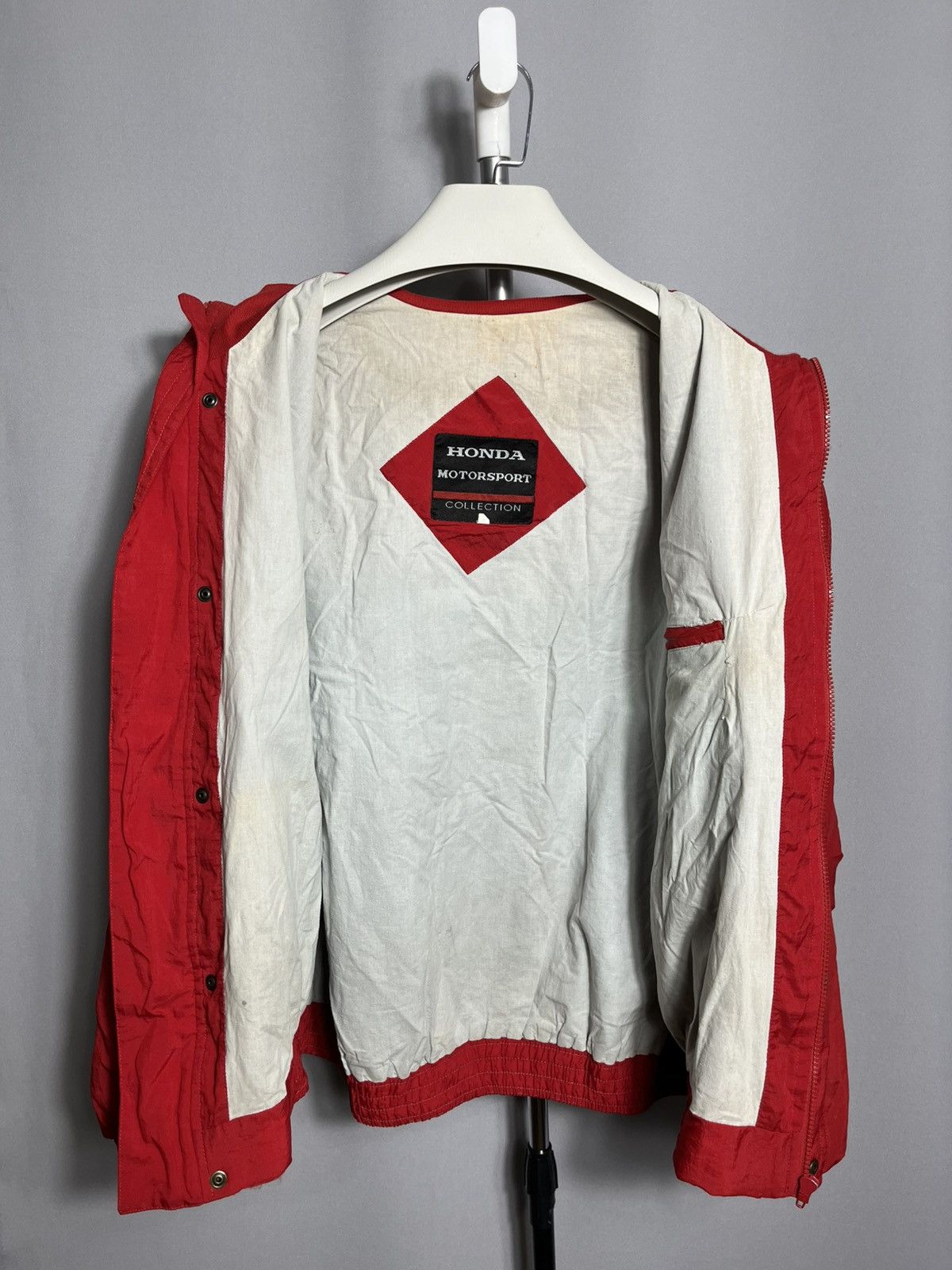 Honda Honda Accord BTCC red jacket 80s 90s formula 1 racing vtg Size US L / EU 52-54 / 3 - 11 Thumbnail