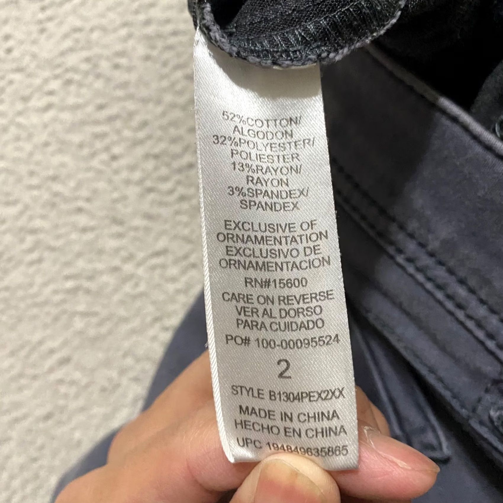 Vintage Democracy Jeans Womens Gray Skinny Regular 28in Medium Wash Denim Stretch 5-Pocket Design Jeans Women Boys Girls Mens Size 26" / US 2 / IT 38 - 4 Thumbnail