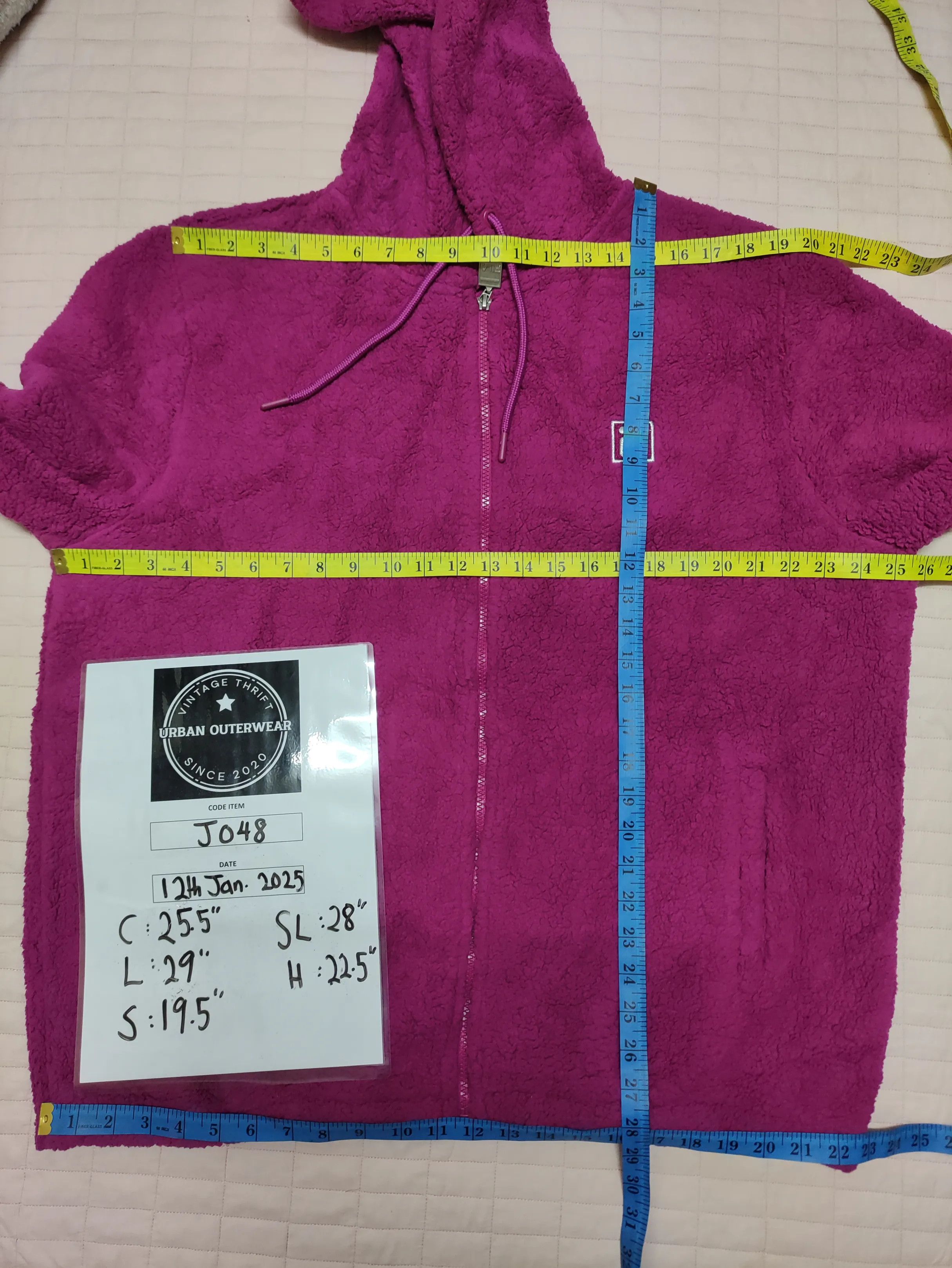 Fila FILA Sherpa Fleece Zip-Up Hoodie Magenta Size US XL / EU 56 / 4 - 15 Thumbnail