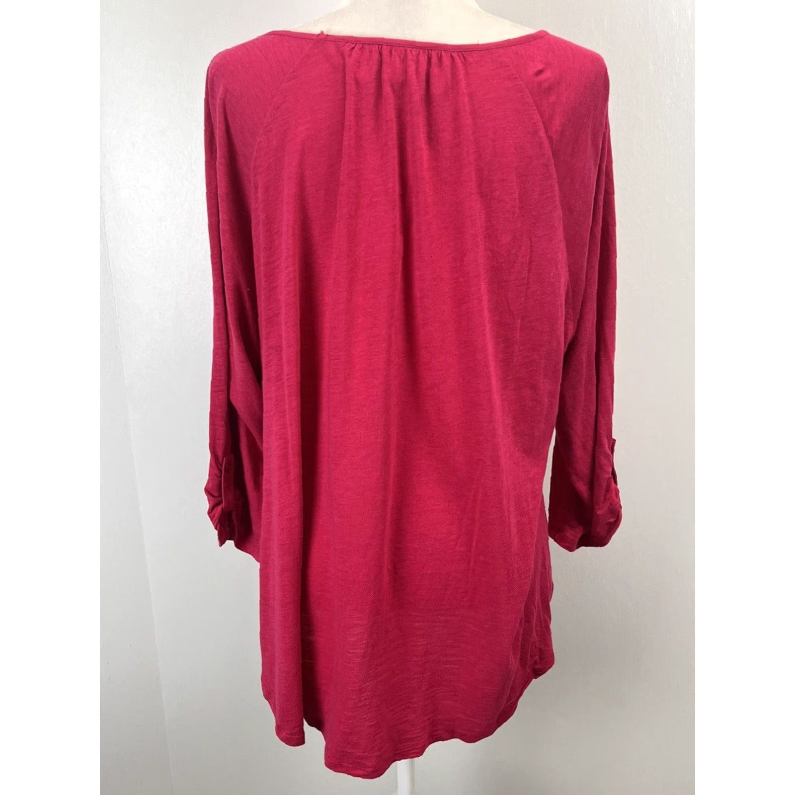 Vintage VINTAGE Chico’s Embroidered Peasant Tunic Shirt Women XL Pink 3/4 Sleeve Loose Casual 90s Theme Size XL / US 12-14 / IT 48-50 - 3 Thumbnail