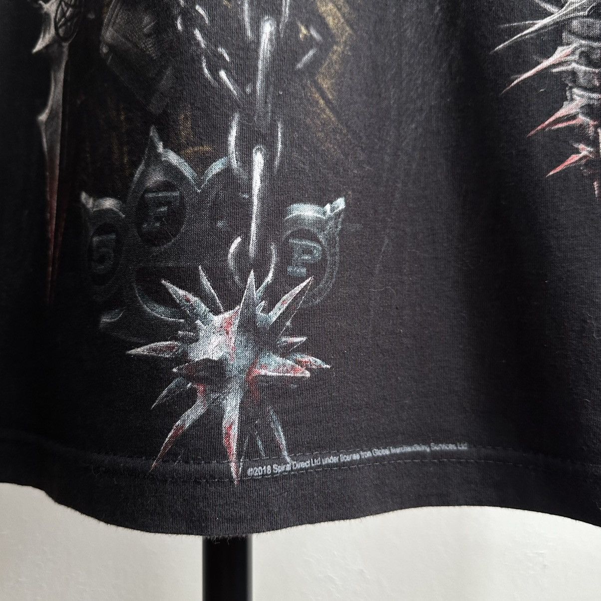 Band Tees × Vintage Vintage Five Finger Death Punch Skull Graphic Tee Size US M / EU 48-50 / 2 - 9 Thumbnail