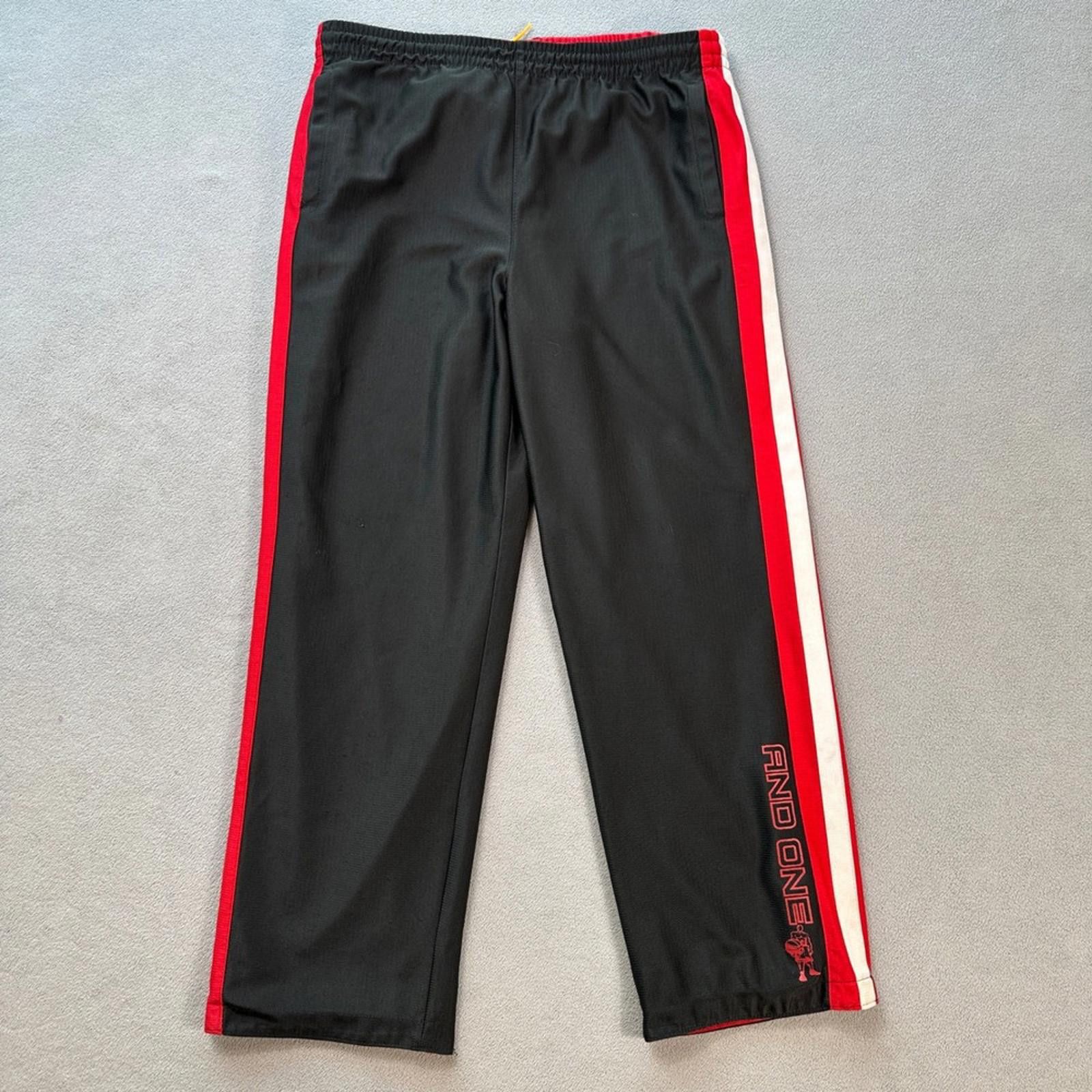 Other Vintage AND1 Reversible Track Pants Youth L 14/16 Black Red Size ONE SIZE - 1 Thumbnail