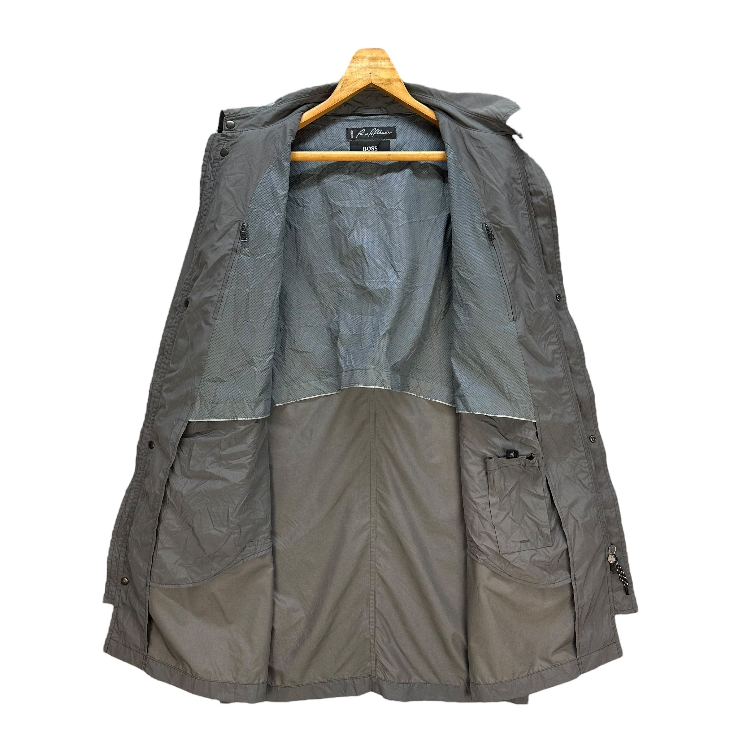 Hugo Boss HUGO BOSS Hooded Light Coat Jacket #A59-1362 Size US L / EU 52-54 / 3 - 8 Thumbnail