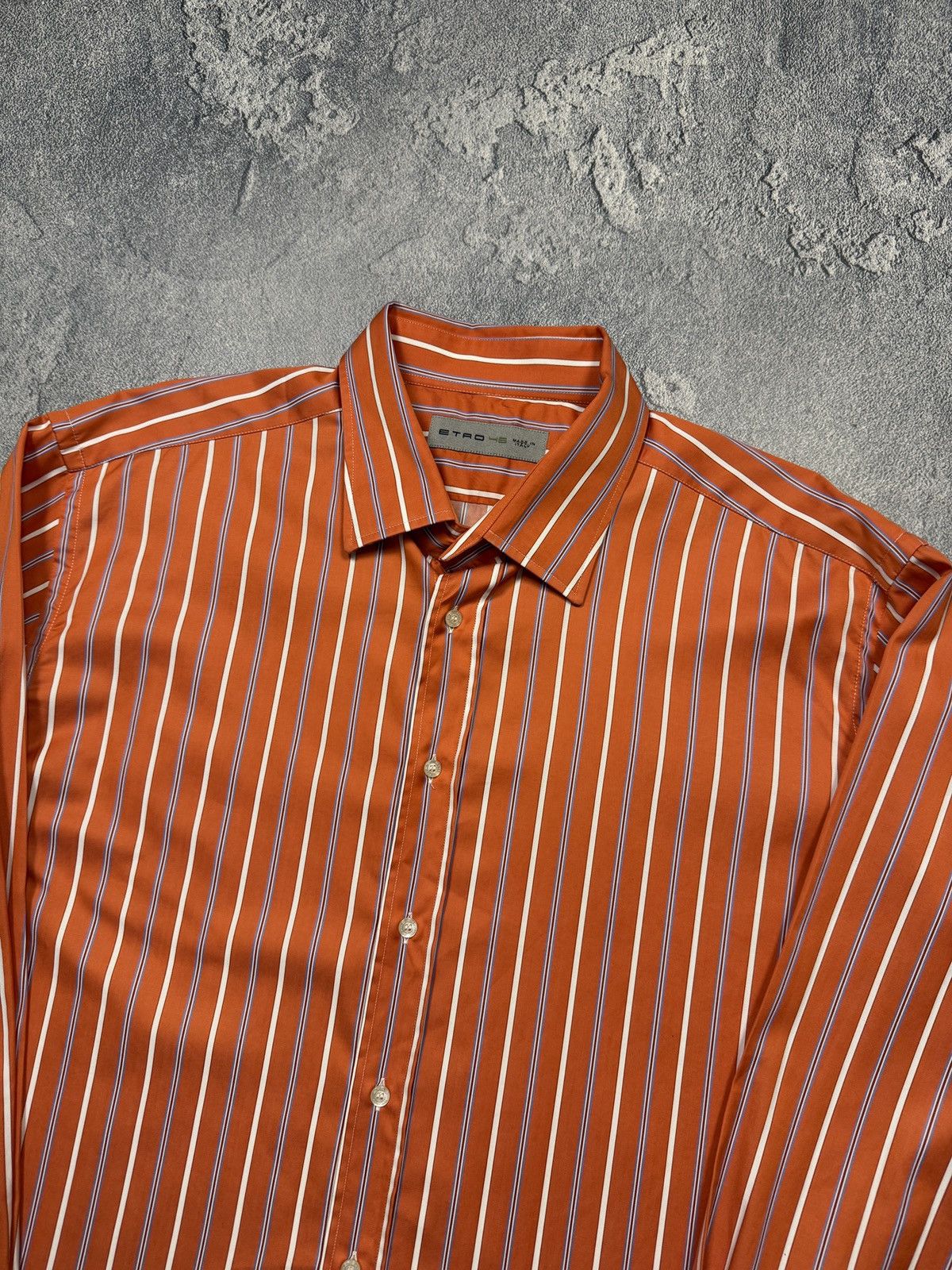 Etro Vintage Luxury Striped Etro shirt Size US XXL / EU 58 / 5 - 5 Thumbnail