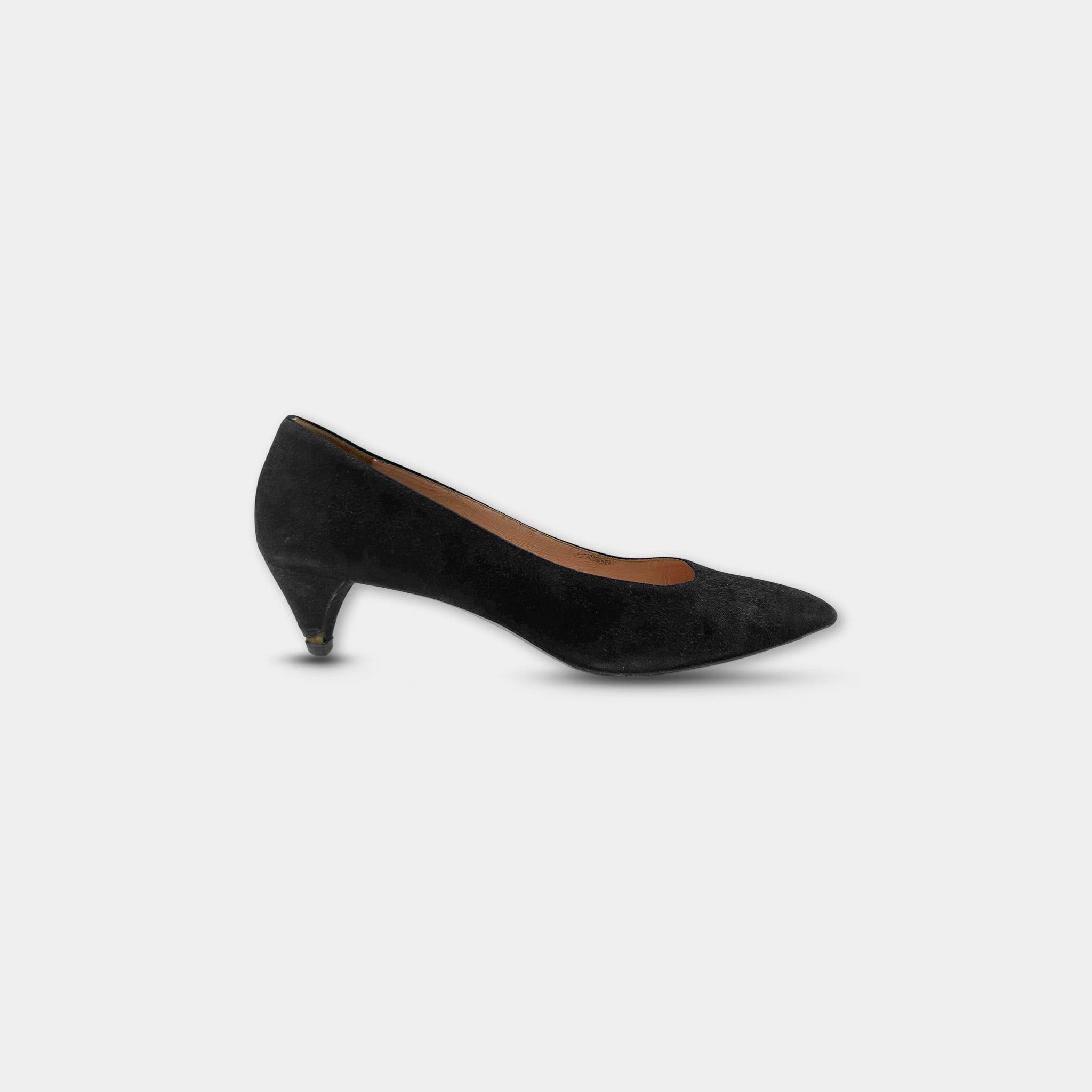 Miu Miu Miu Miu Black Suede Heels Size US 9.5 / IT 39.5 - 1 Thumbnail