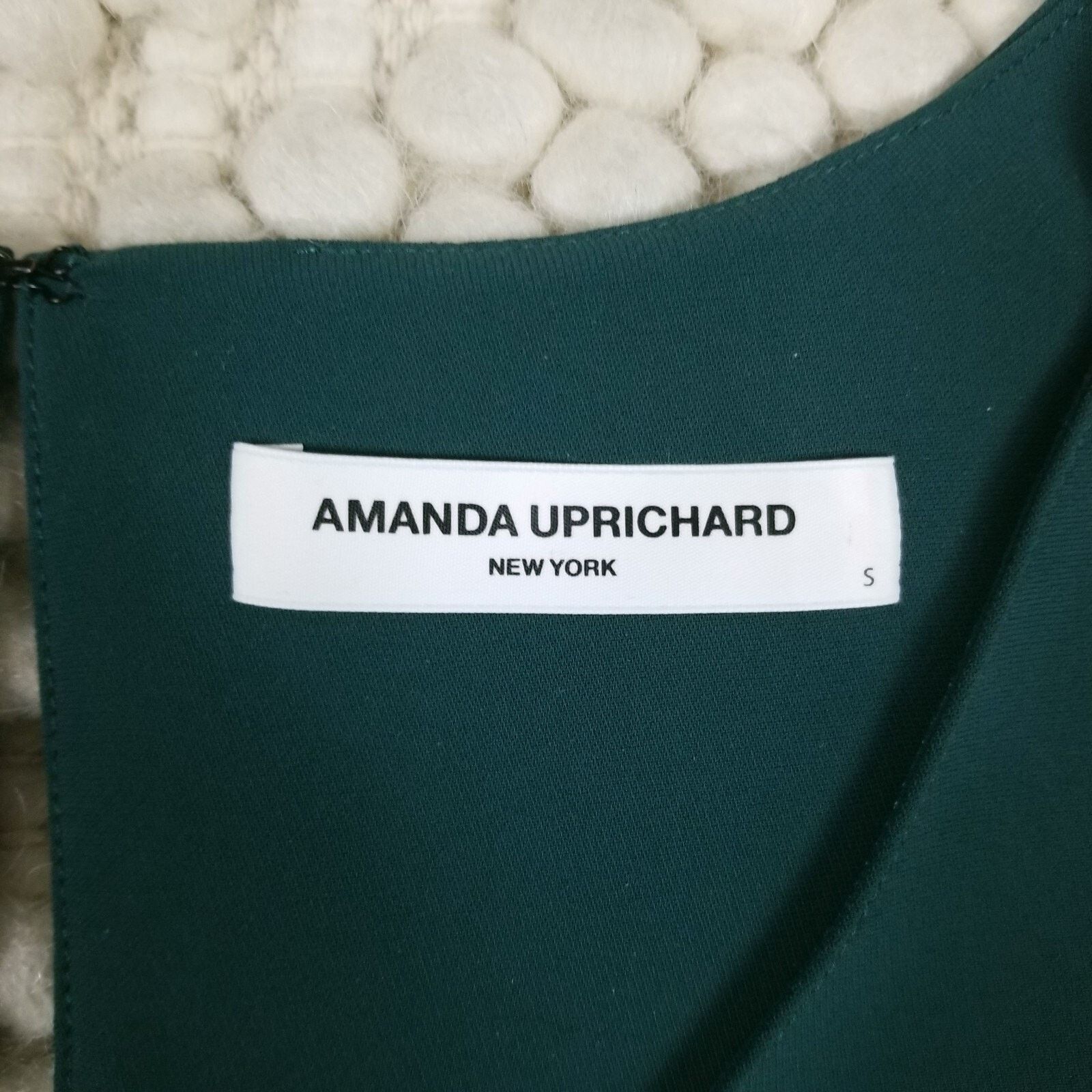Amanda Uprichard Amanda Uprichard V-Neck Pearl Sleeve Blouse Green Sz Small Size S / US 4 / IT 40 - 7 Thumbnail