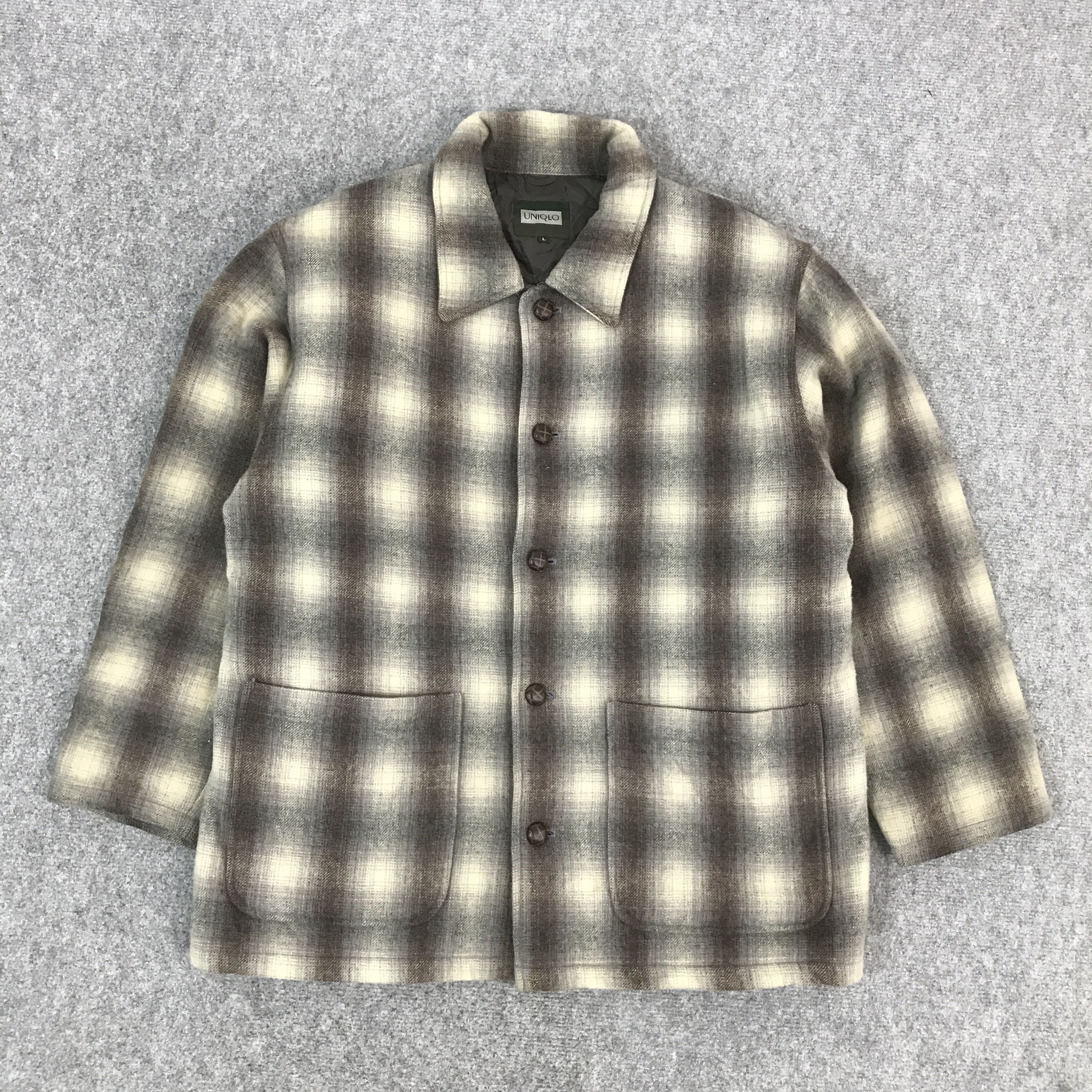 Uniqlo × Vintage VINTAGE UNIQLO TARTAN BUTTON UP JACKET Size US L / EU 52-54 / 3 - 1 Thumbnail