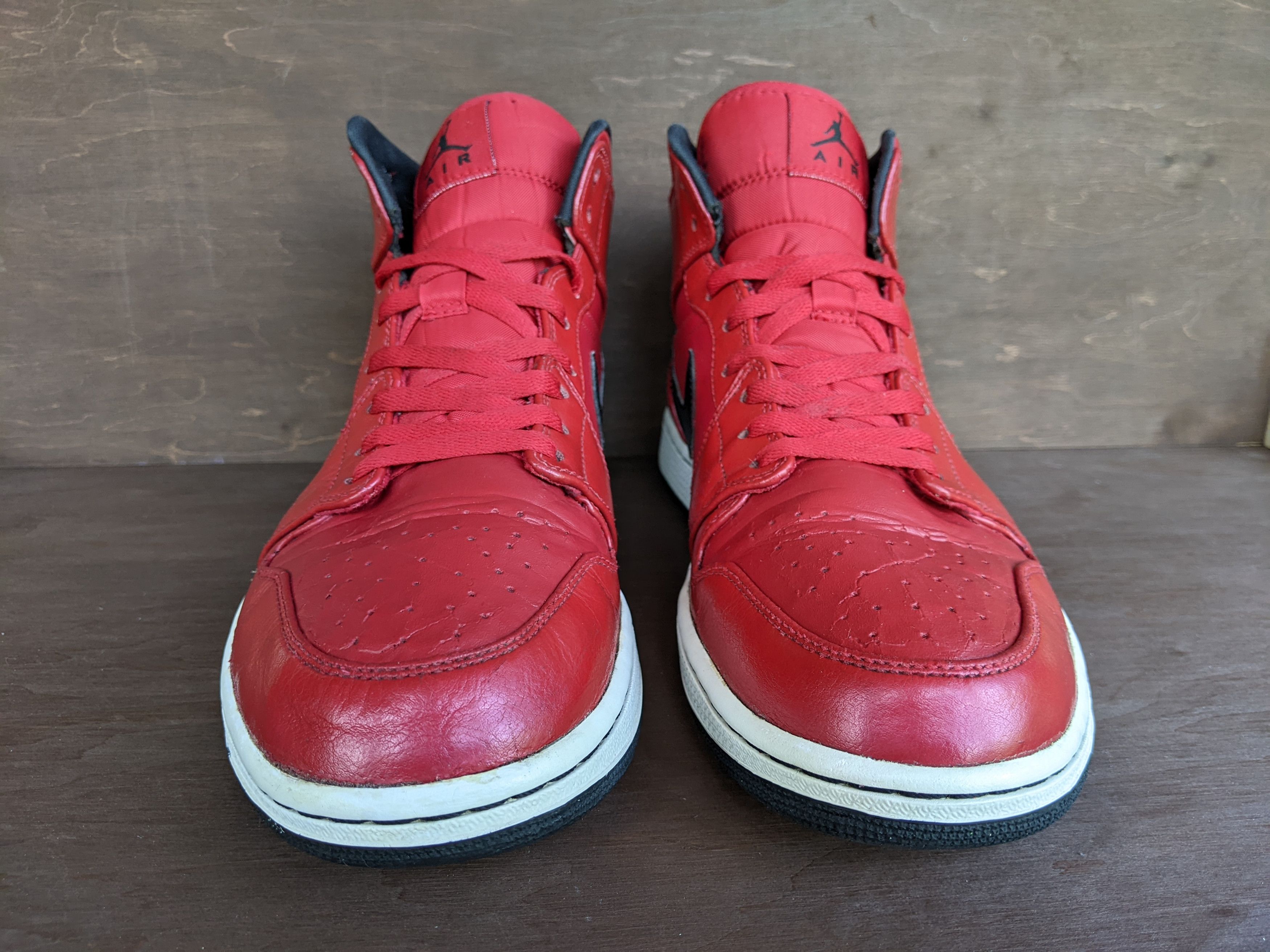 Jordan Brand Nike Air Jordan 1 Mid Gym Red Black Patent US 11 Size US 11 / EU 44 - 9 Thumbnail