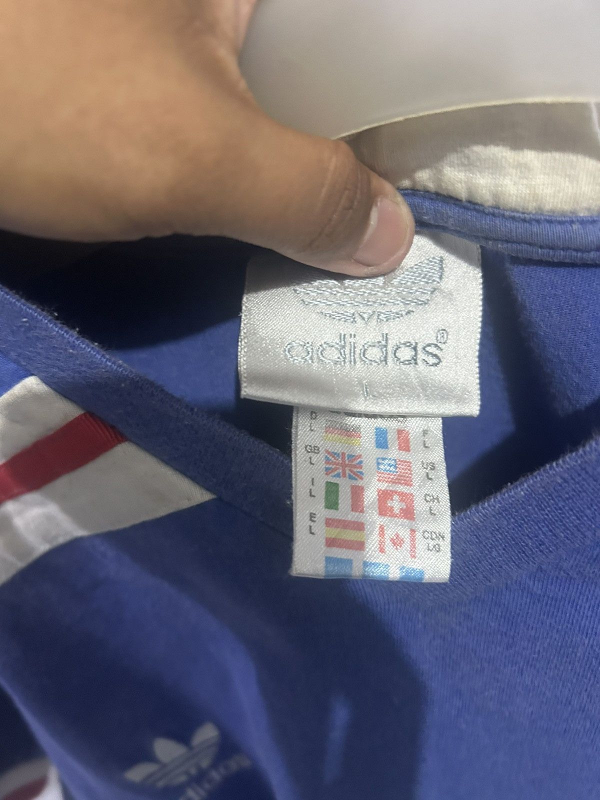 Adidas Jersey Adidas Vintage Size US L / EU 52-54 / 3 - 3 Thumbnail