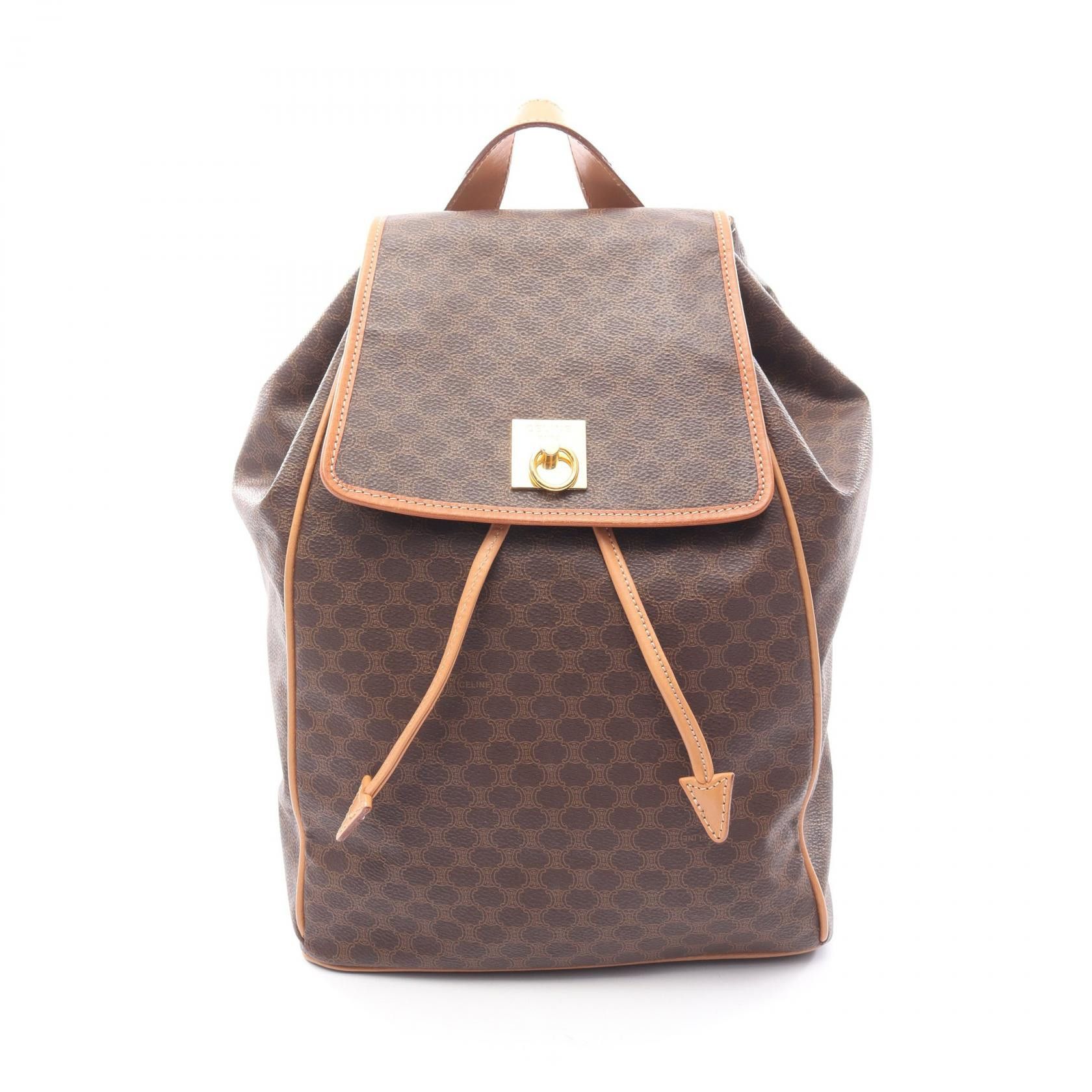 Celine Celine CELINE Macadam Coated Canvas Backpack Textile Backpack DUTY FREE for USA Size ONE SIZE - 1 Thumbnail