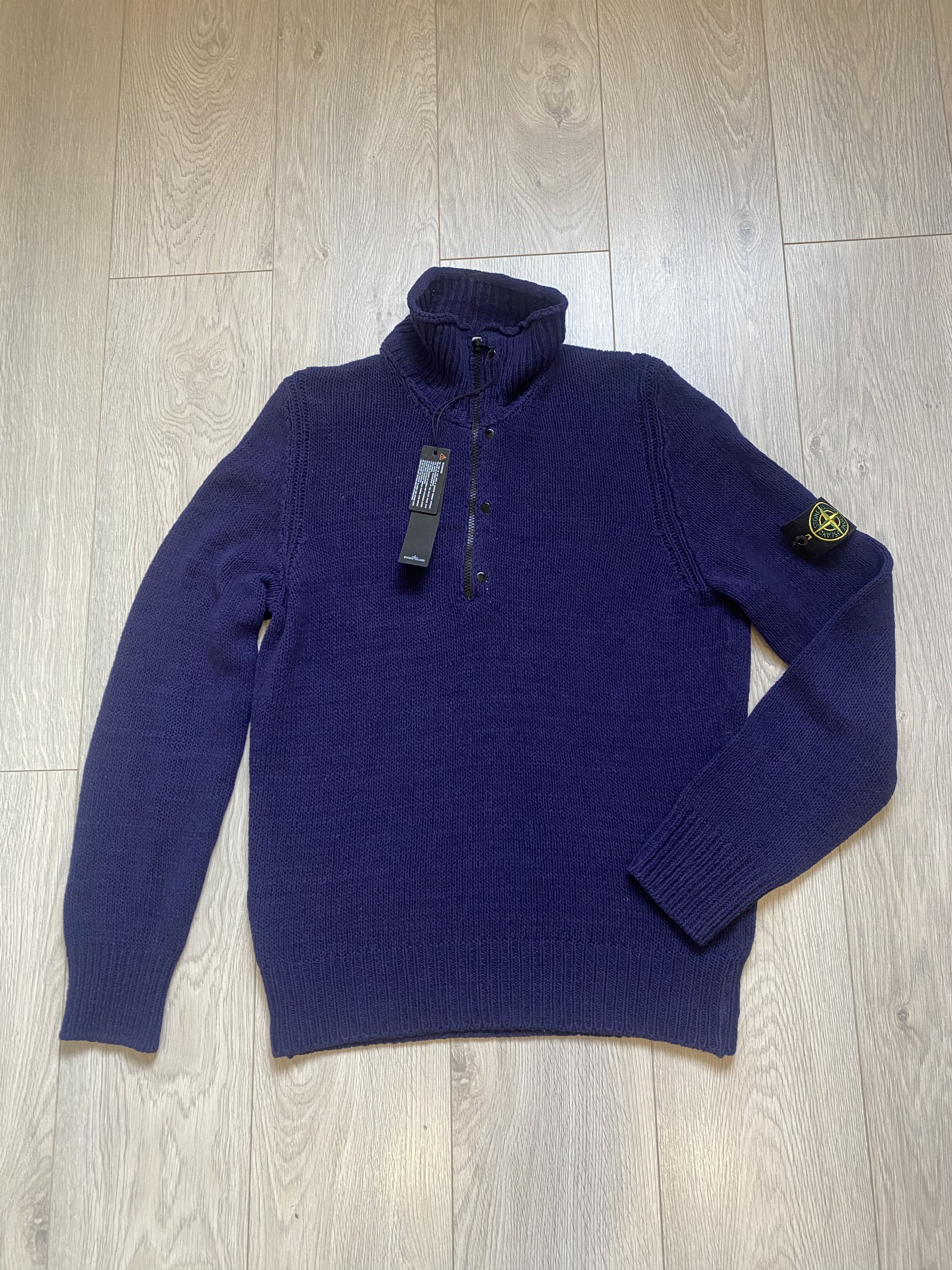 Stone Island Stone Island Rare Chenille Zip Neck Classic Jumper Size US L / EU 52-54 / 3 - 2 Thumbnail