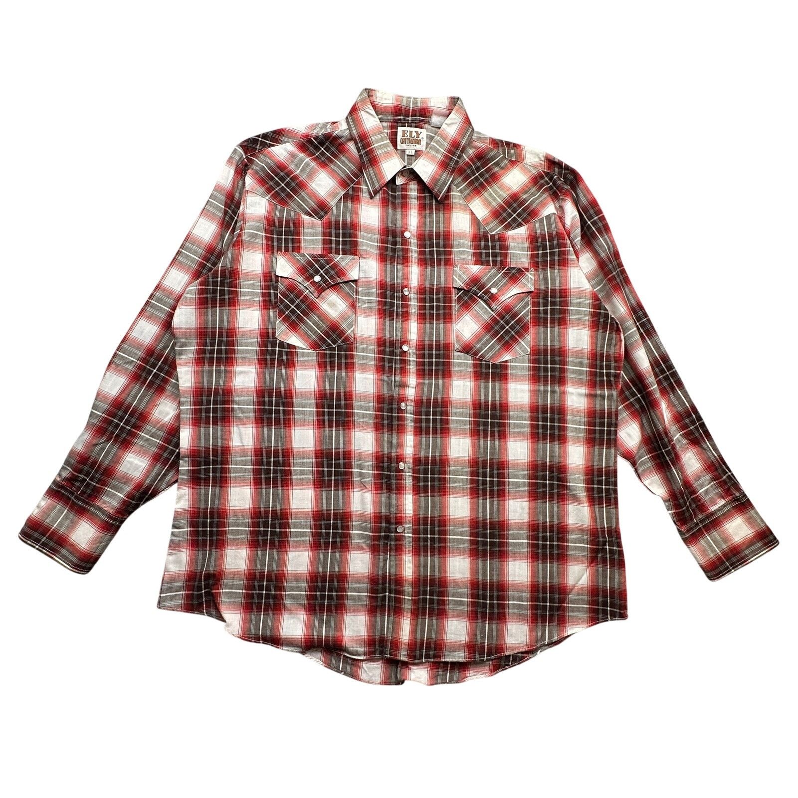 Other Vintage Ely Cattleman Pearl Snap Button Up Shirt Men XL Size US XL / EU 56 / 4 - 1 Thumbnail