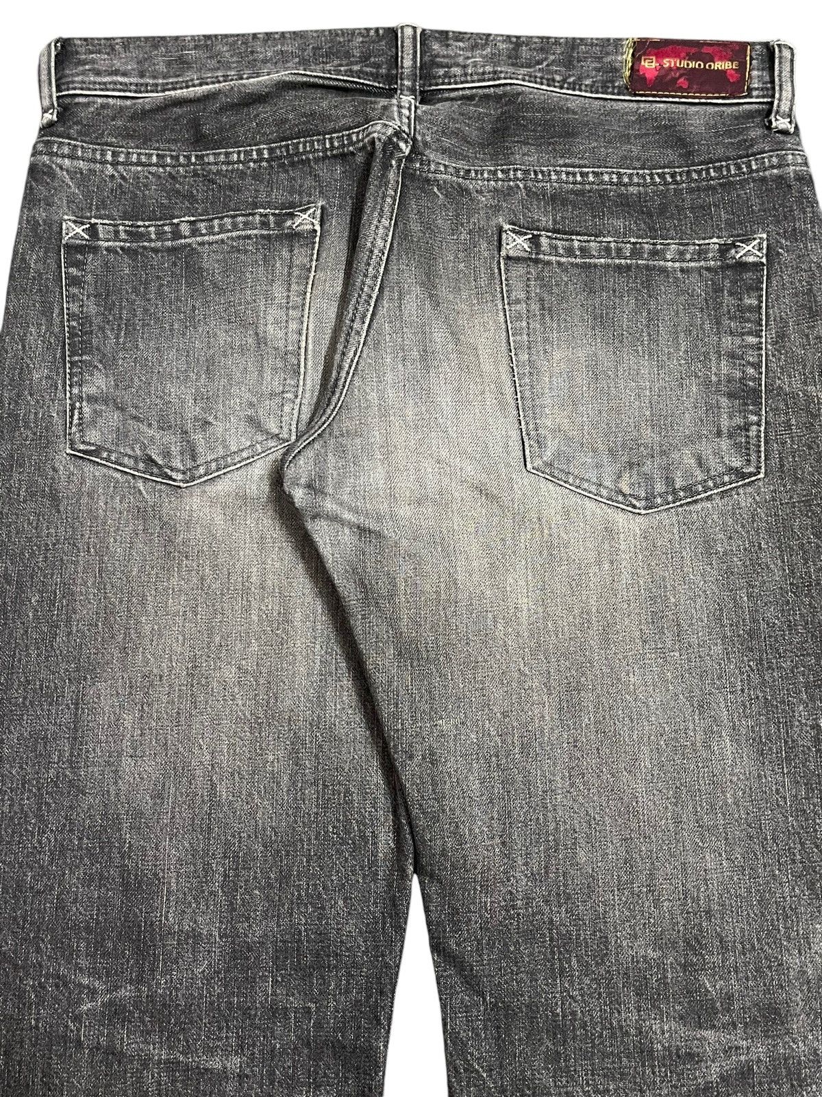 Studio D'Artisan Vintage Japan Studio Oribe Faded Wash Distress Loose Jeans Size US 35 - 6 Thumbnail