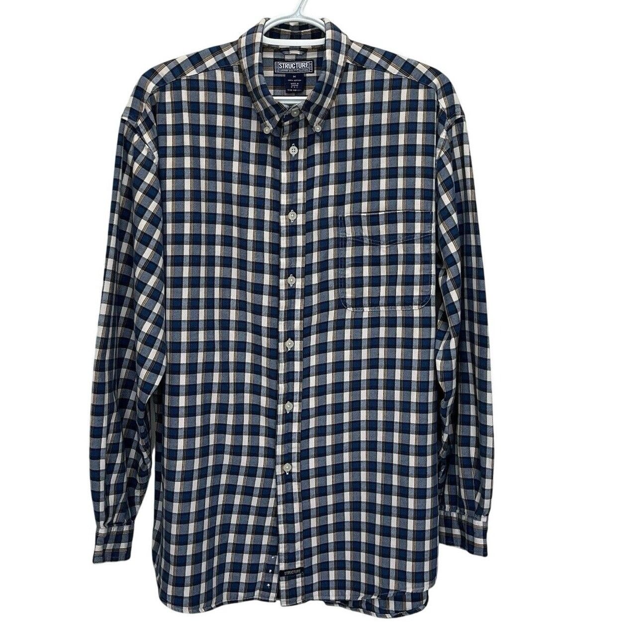 Structure Structure | Vintage Plaid Long Sleeve Button Shirt Flannel Size US M / EU 48-50 / 2 - 1 Thumbnail