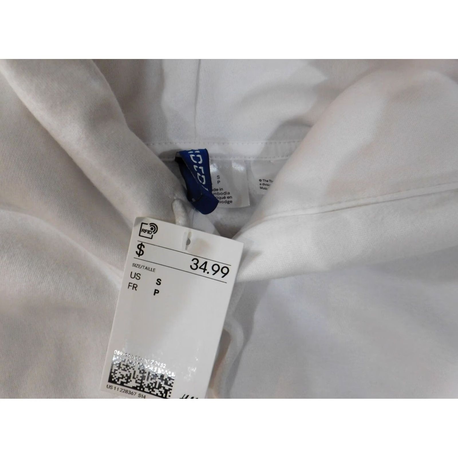 H&M H&M Hoodie Mens M White Lil Nas Pullover Graphic Music Classic 1/4 Zip Breathing Knit Mock Neck Sweatshirt Mens Size US M / EU 48-50 / 2 - 6 Thumbnail