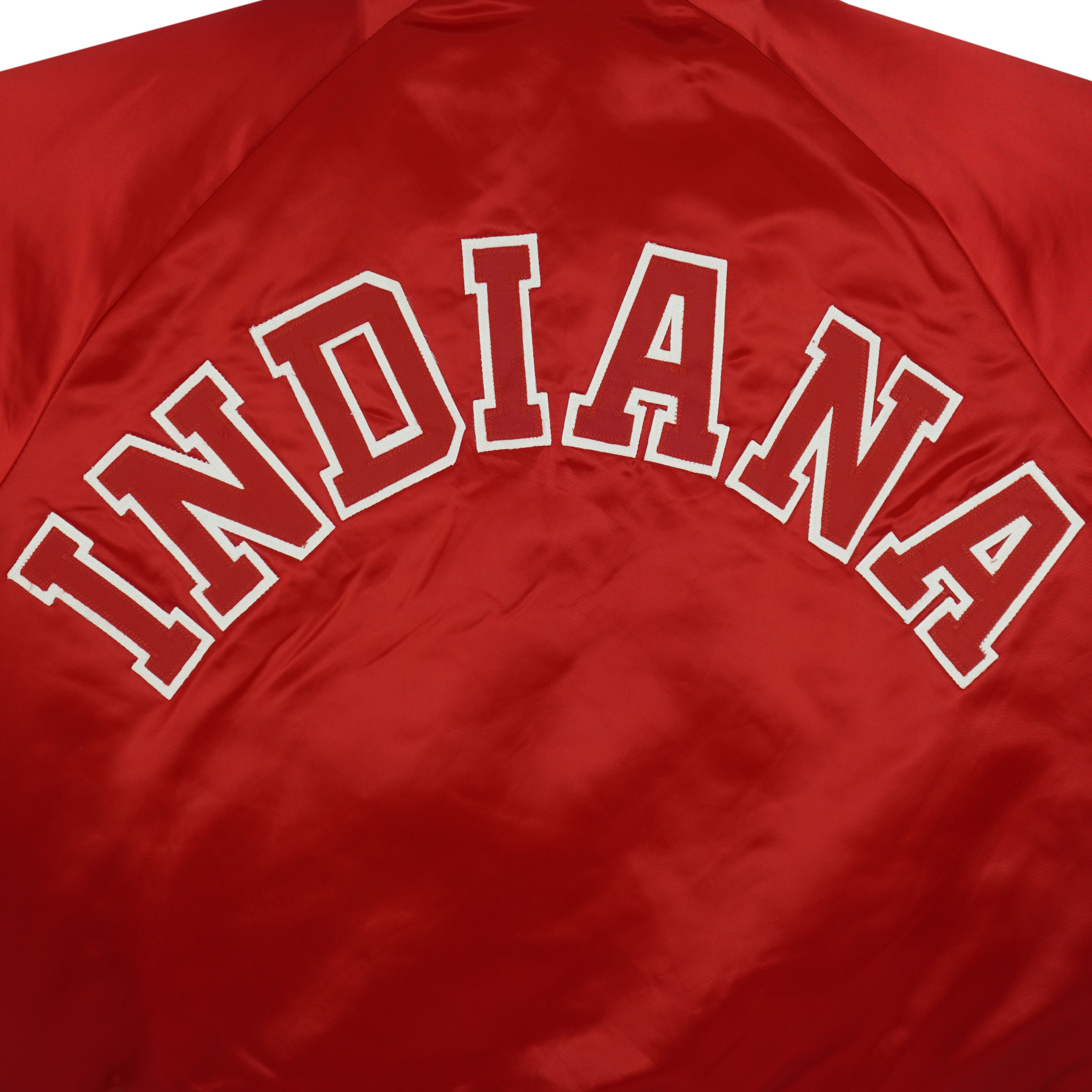 Chalk Line NCAA (Vintage) - Indiana Hoosiers Satin Jacket 1990s Size US XL / EU 56 / 4 - 4 Thumbnail