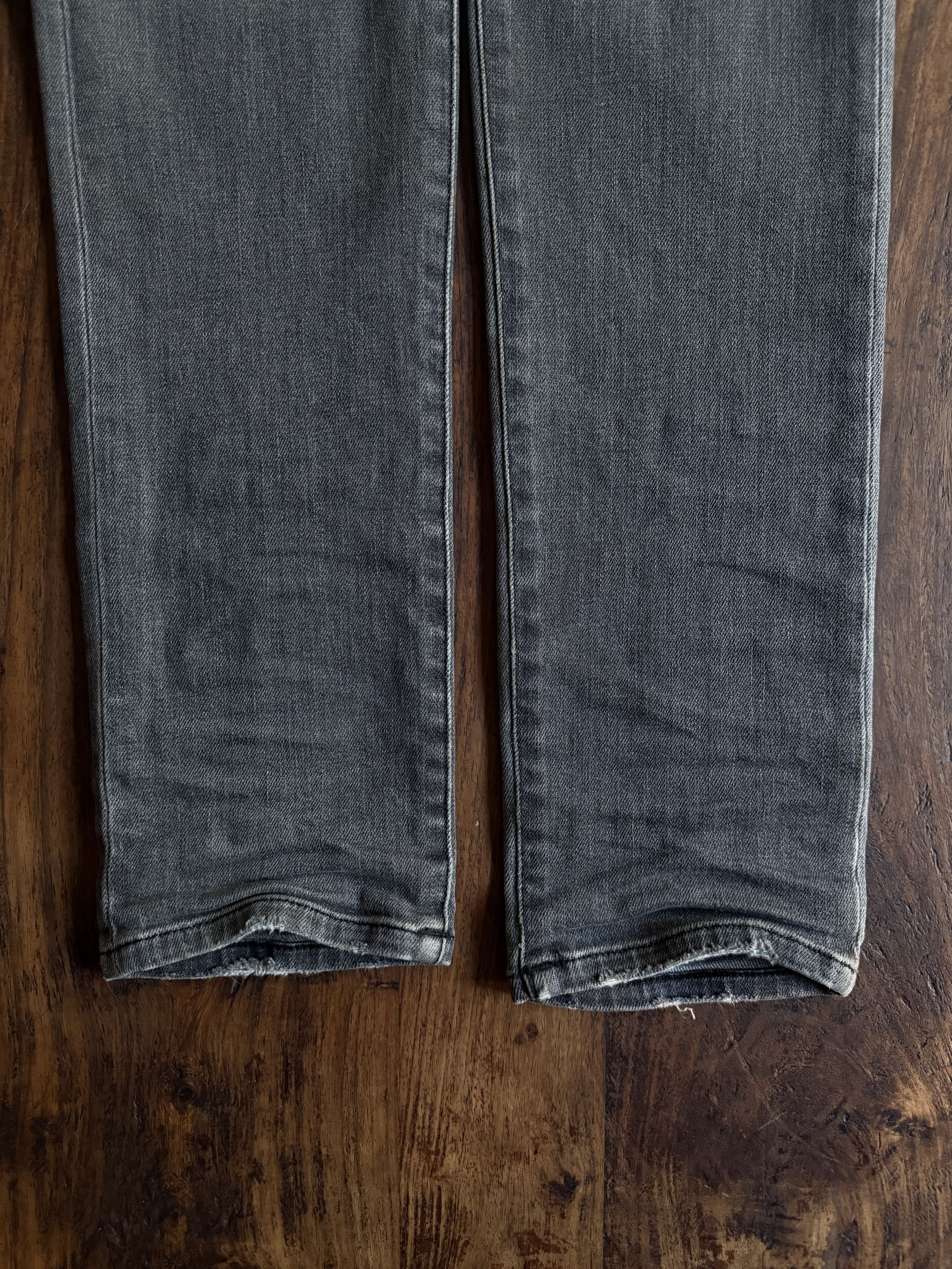Saint Laurent Paris Saint Laurent Hedi Slimane D02 Jeans Washed Grey Size US 31 - 4 Thumbnail