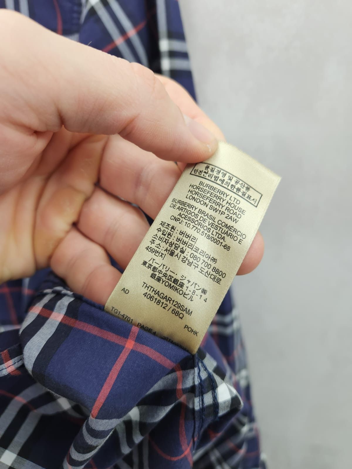 Burberry Burberry Checkered Blue Shirt Size US M / EU 48-50 / 2 - 11 Thumbnail