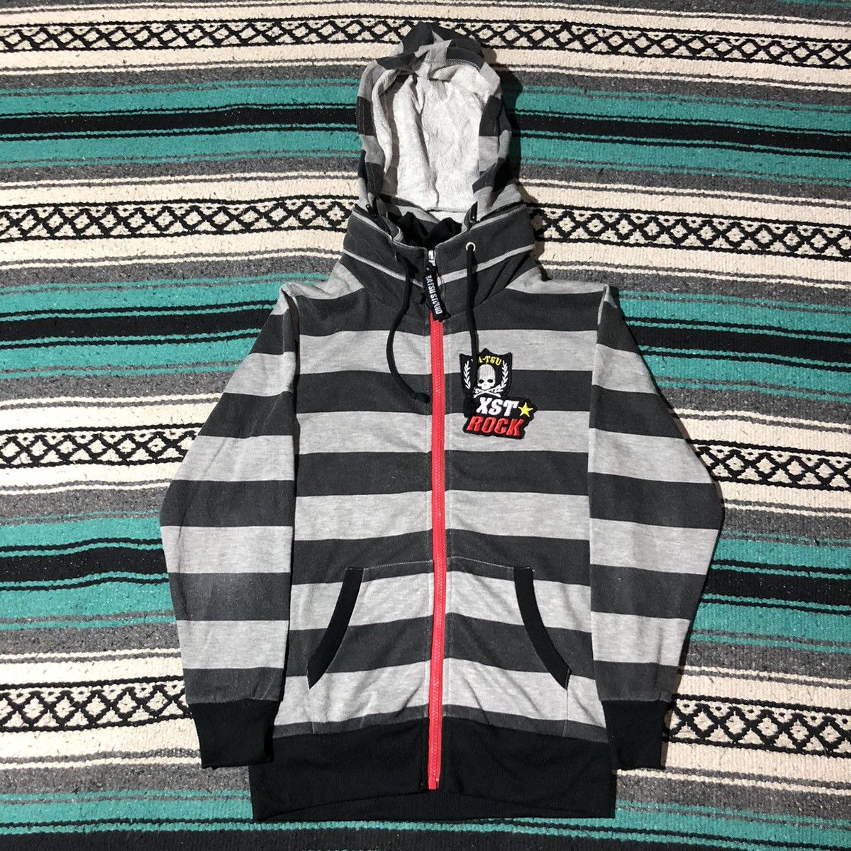 If Six Was Nine × Japanese Brand × Le Grande Bleu (L.G.B.) Ba-Tsu Prisoner Zip Hidden Hoodie Size US M / EU 48-50 / 2 - 2 Thumbnail