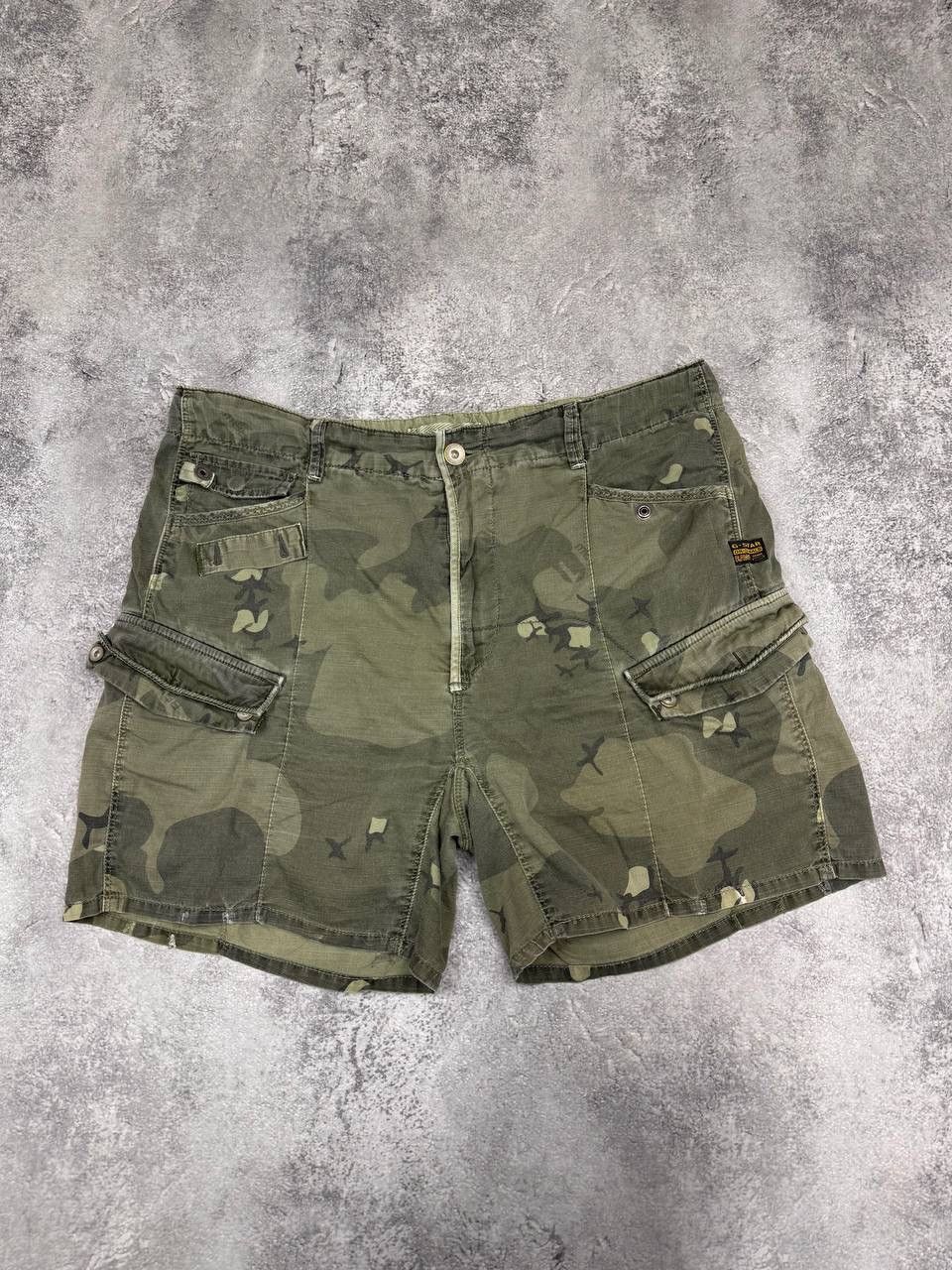G-Star G-Star Raw Vintage Men Denim Cargo Shorts Camouflage Green Size US 28 / EU 44 - 1 Thumbnail