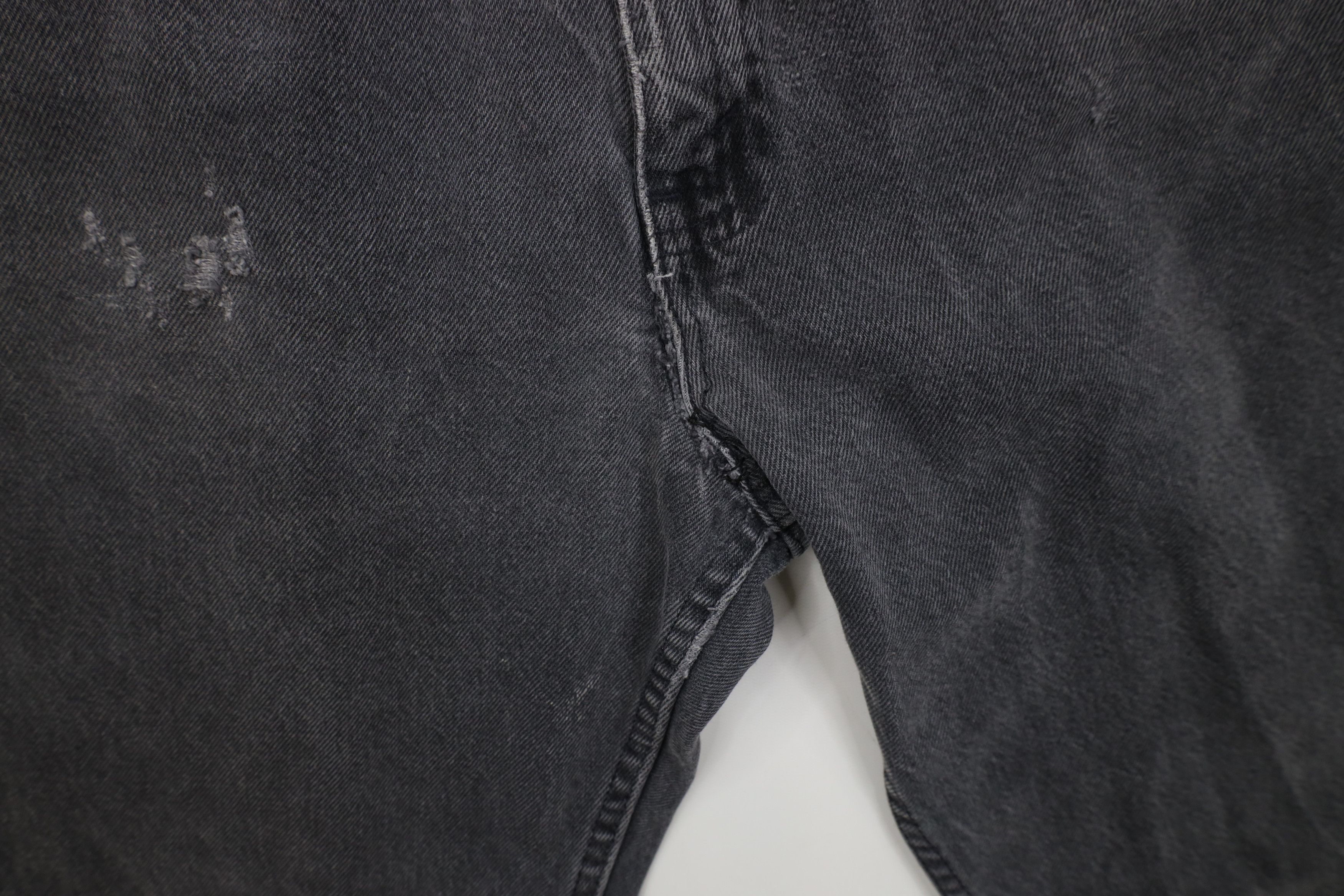 Vintage Vintage 70s Streetwear Straight Leg Denim Jeans Black USA Size US 36 / EU 52 - 8 Thumbnail