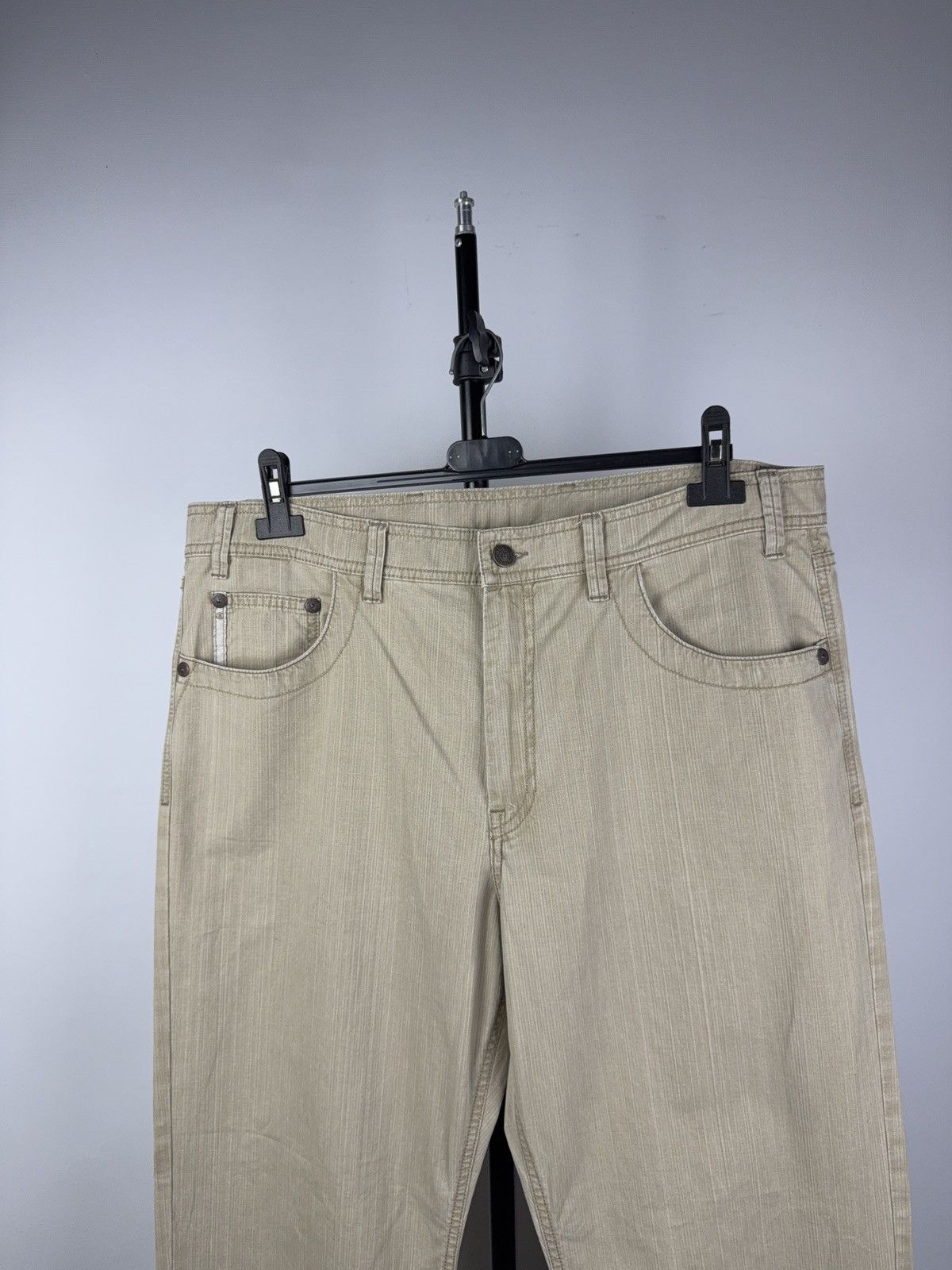 Bogner Vintage 00s Retro Beige Bogner Cotton Comfort Fit Pants Size US 38 / EU 54 - 2 Thumbnail