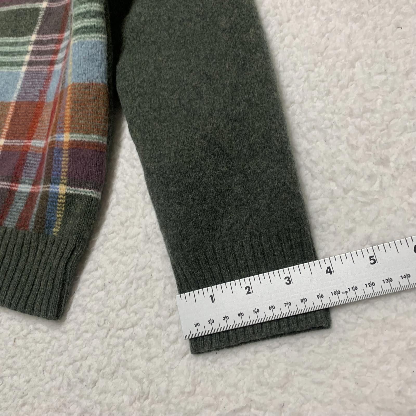 Grant Thomas Grant Thomas Men's Size Large Plaid Wool Sweater Size US L / EU 52-54 / 3 - 9 Thumbnail