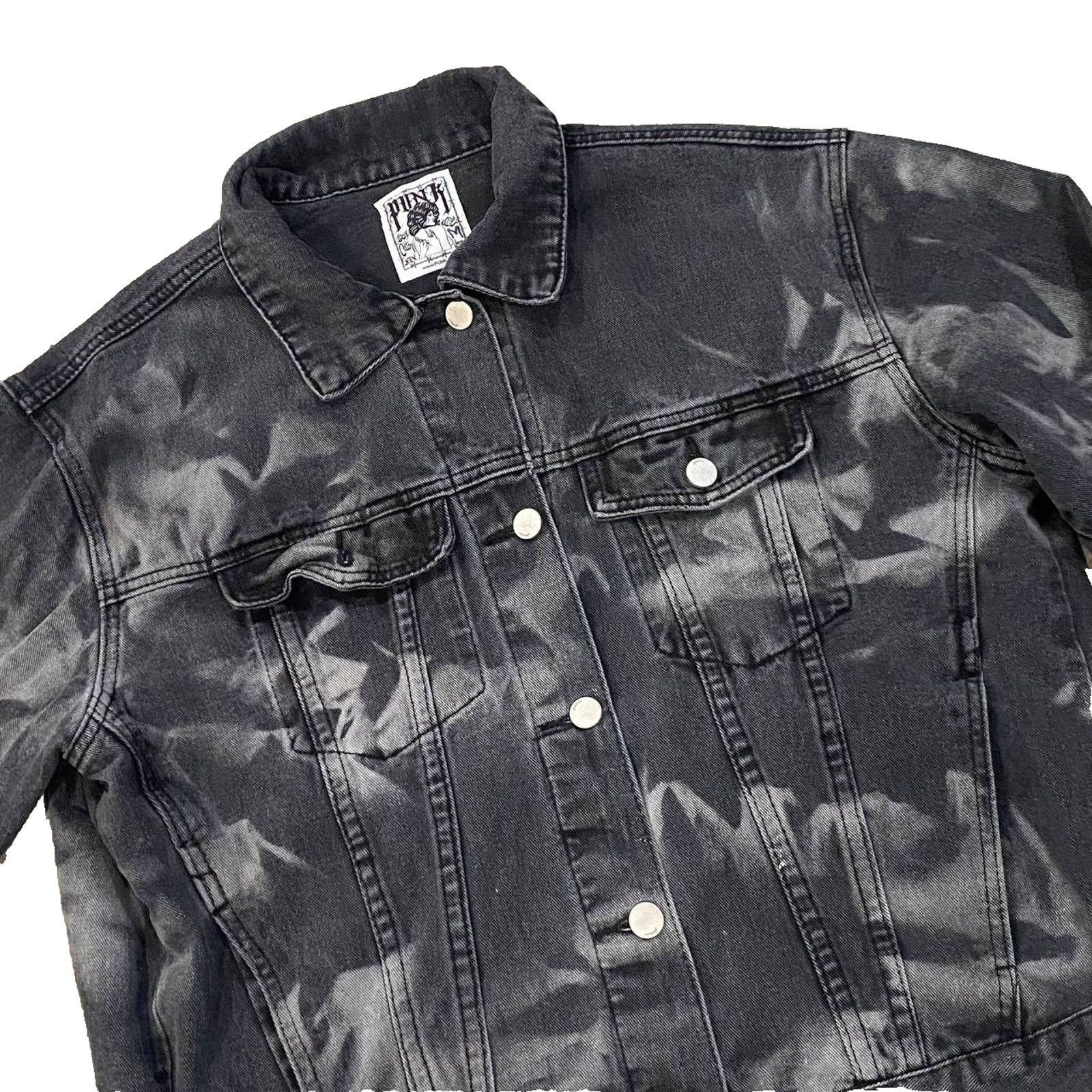Other PUNK ® LA Anarchy Distressed Jean Jacket sz M Size US M / EU 48-50 / 2 - 4 Thumbnail