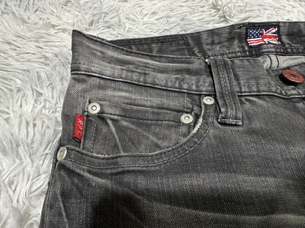 Number (N)ine 🔥Sick Y2K RPT Rupert Leather Patchwork Denim Distressed Size US 30 / EU 46 - 7 Thumbnail