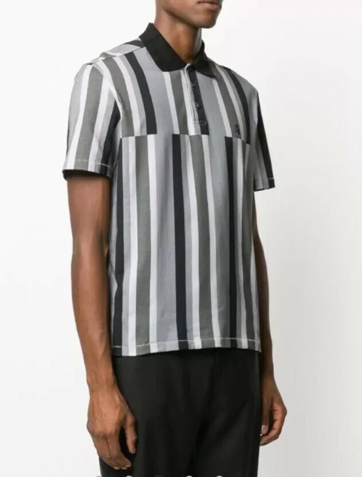 Pringle Of Scotland Pringle of Scotland Deconstructed Stripes Polo Shirt Size M Size US M / EU 48-50 / 2 - 3 Thumbnail