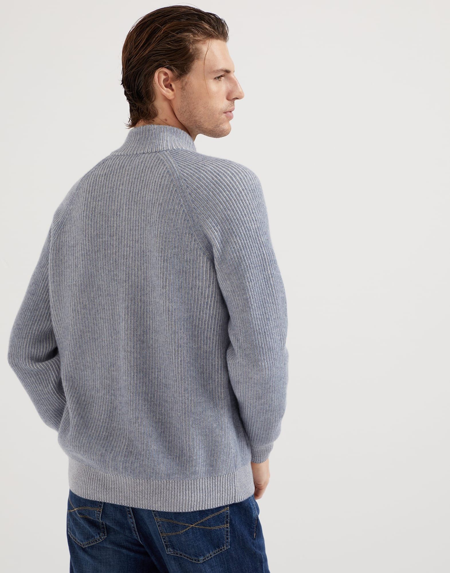 Brunello Cucinelli o1la1rc1a0925 Cashmere Cardigan in Grey Size US S / EU 44-46 / 1 - 2 Thumbnail