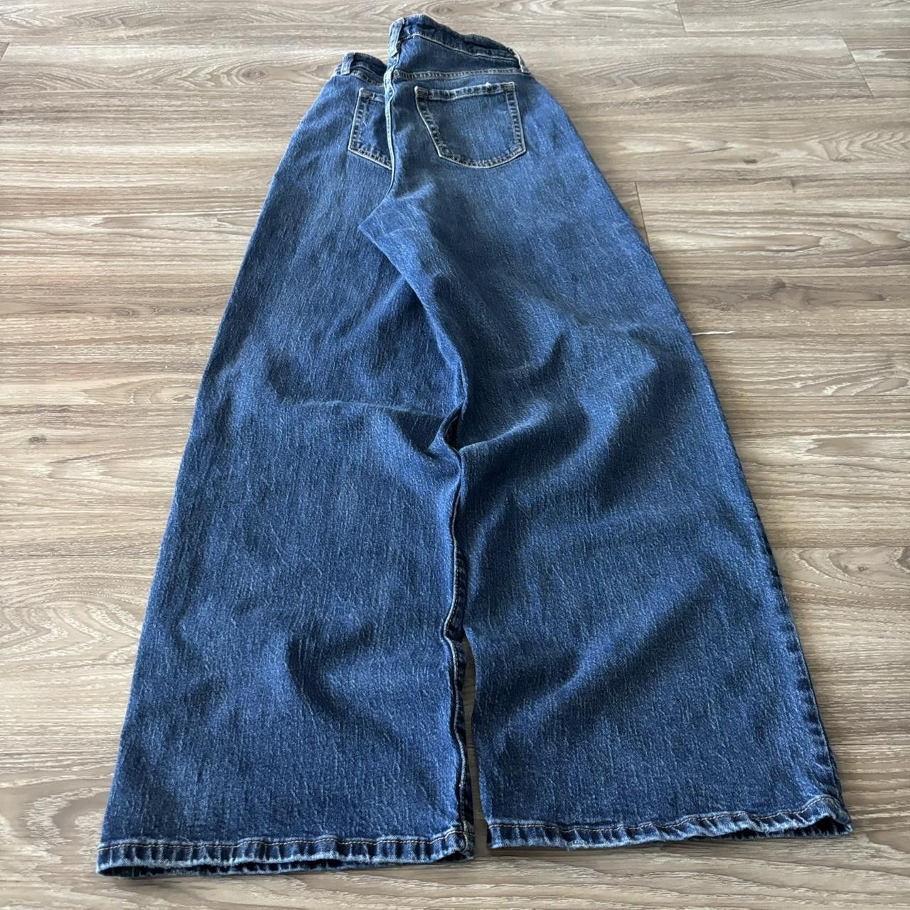 Japanese Brand Crazy Vintage Y2K/2000s Baggy Skater Style Wide Leg Distressed Denim Jeans! 30x31 Size US 30 / EU 46 - 4 Thumbnail