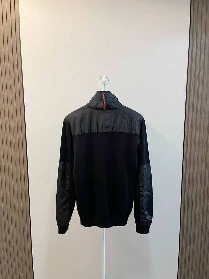 Prada Prada Half-zipper stitching fake two-piece pullover jacket Size US M / EU 48-50 / 2 - 2 Thumbnail