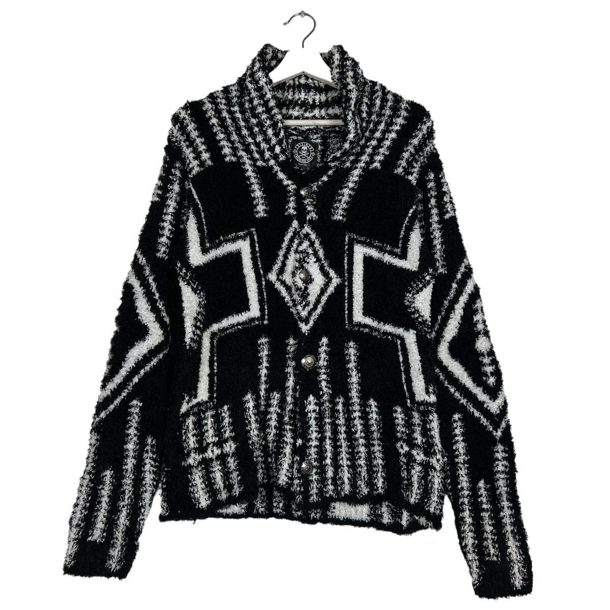 🔥 DIVINER TEAM RECKLESS LIFE FLEECE KNITTED CARDIGAN