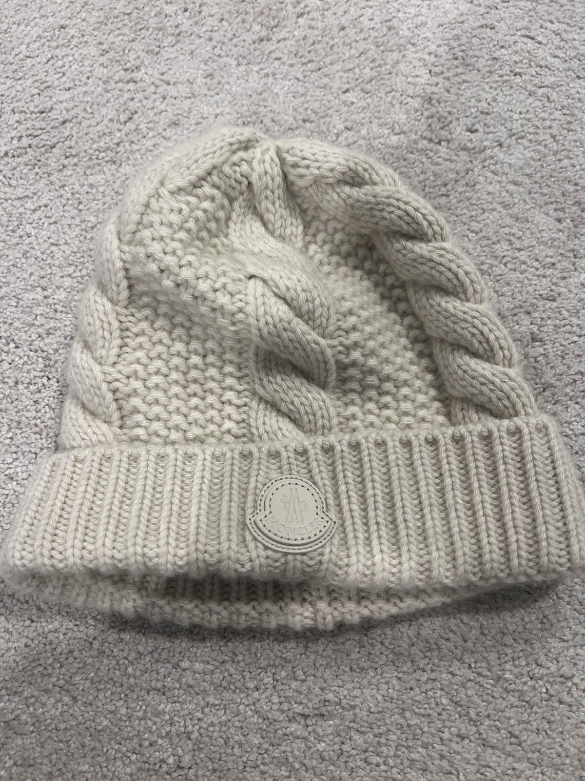 Moncler Moncler logo wool and cashmere beanie Size ONE SIZE - 1 Thumbnail