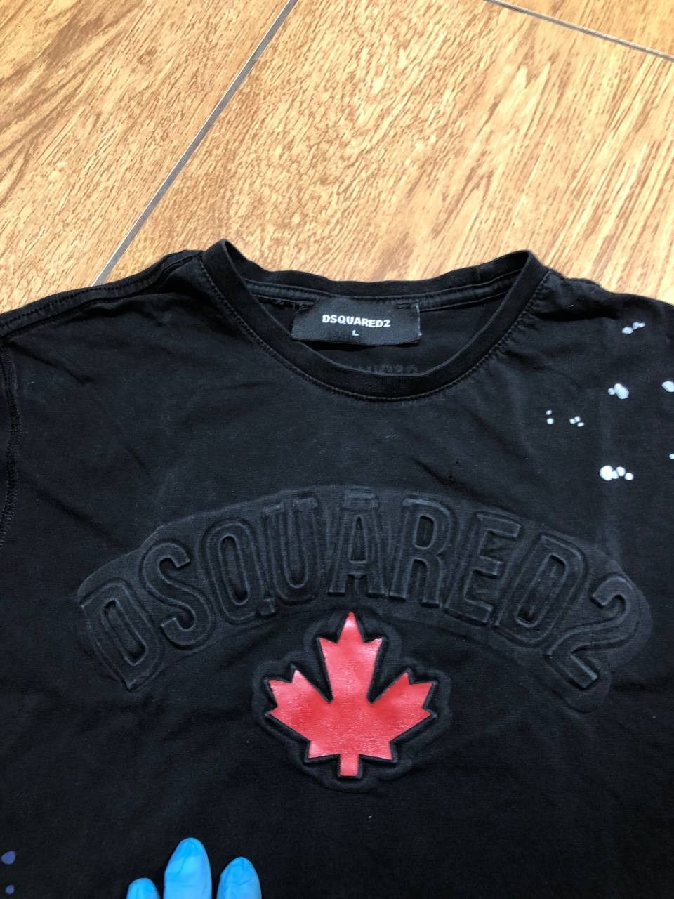 Dsquared2 DSQUARED2 BIG LOGO DISTRESSED LUXURY RARE TEE T-SHIRT Size US L / EU 52-54 / 3 - 10 Thumbnail