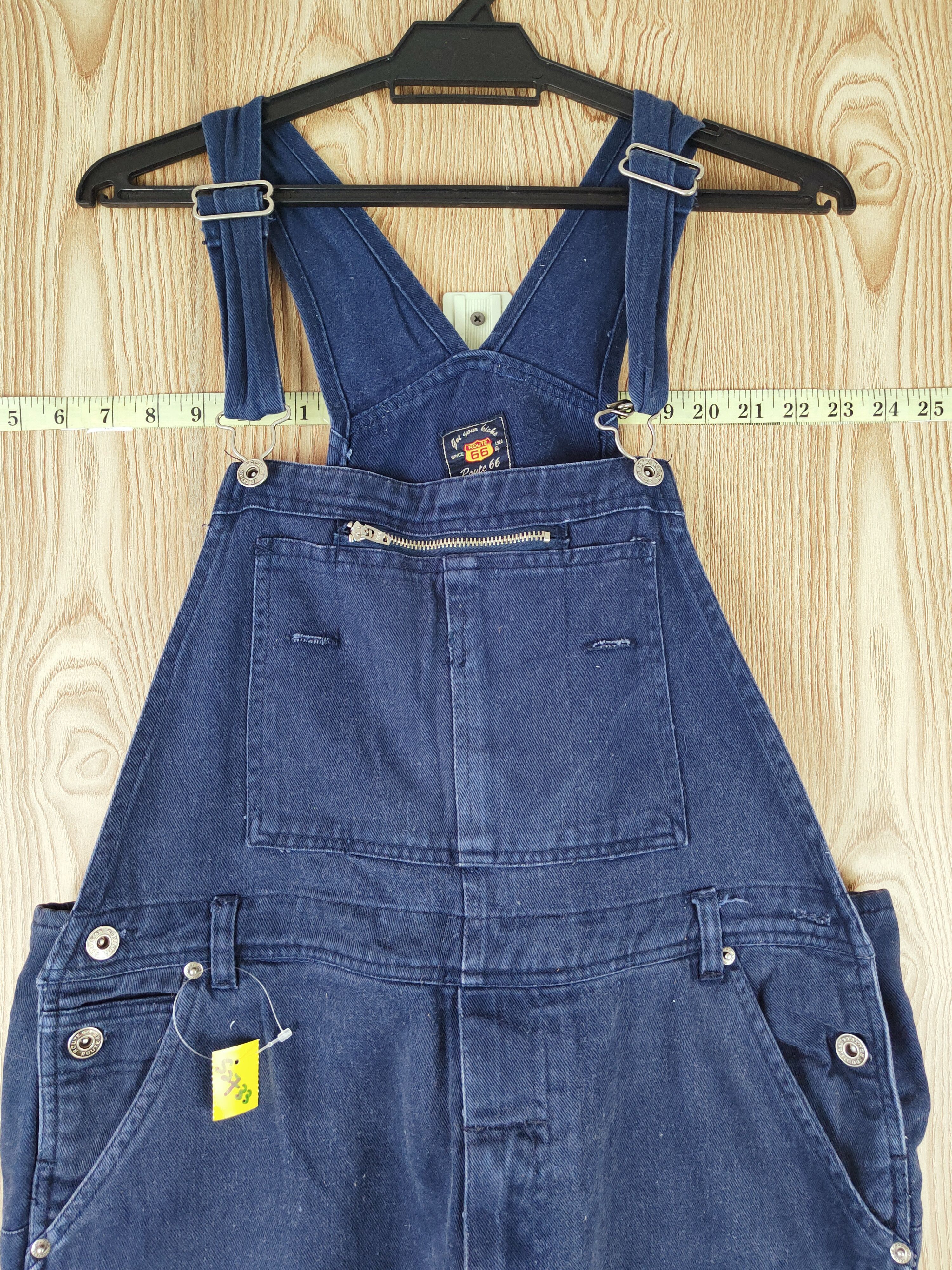 Japanese Brand × Route 66 × Vintage Route 66 Dark Blue Overalls Jumpsuits #S2733 Size 36" / US 14 / IT 50 - 2 Thumbnail