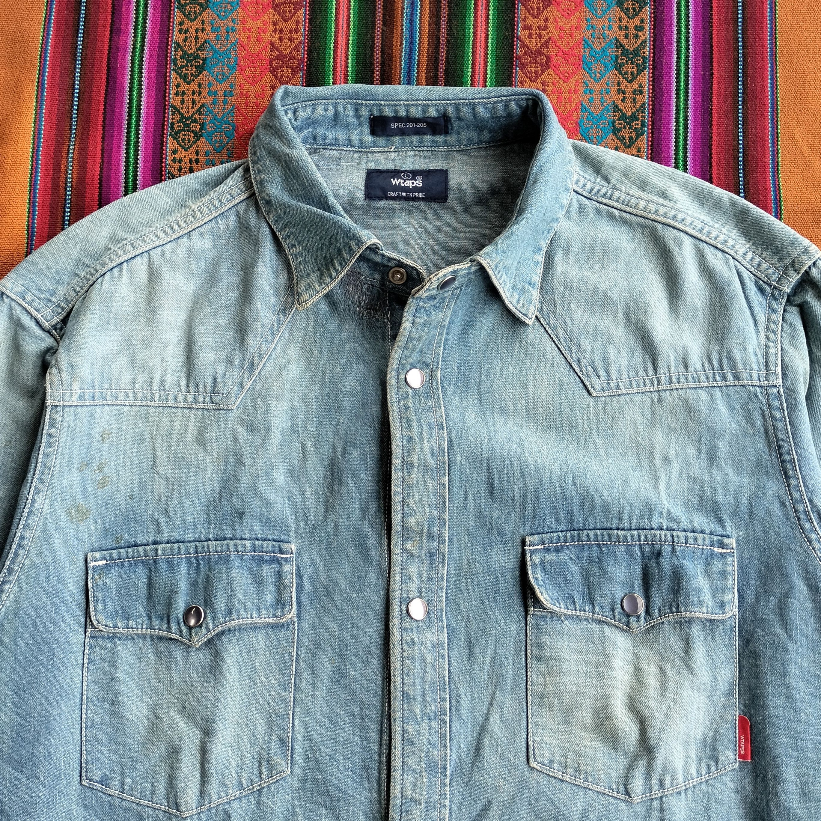 Wtaps Wtaps selvedge denim western Ls shirt Size US L / EU 52-54 / 3 - 3 Thumbnail