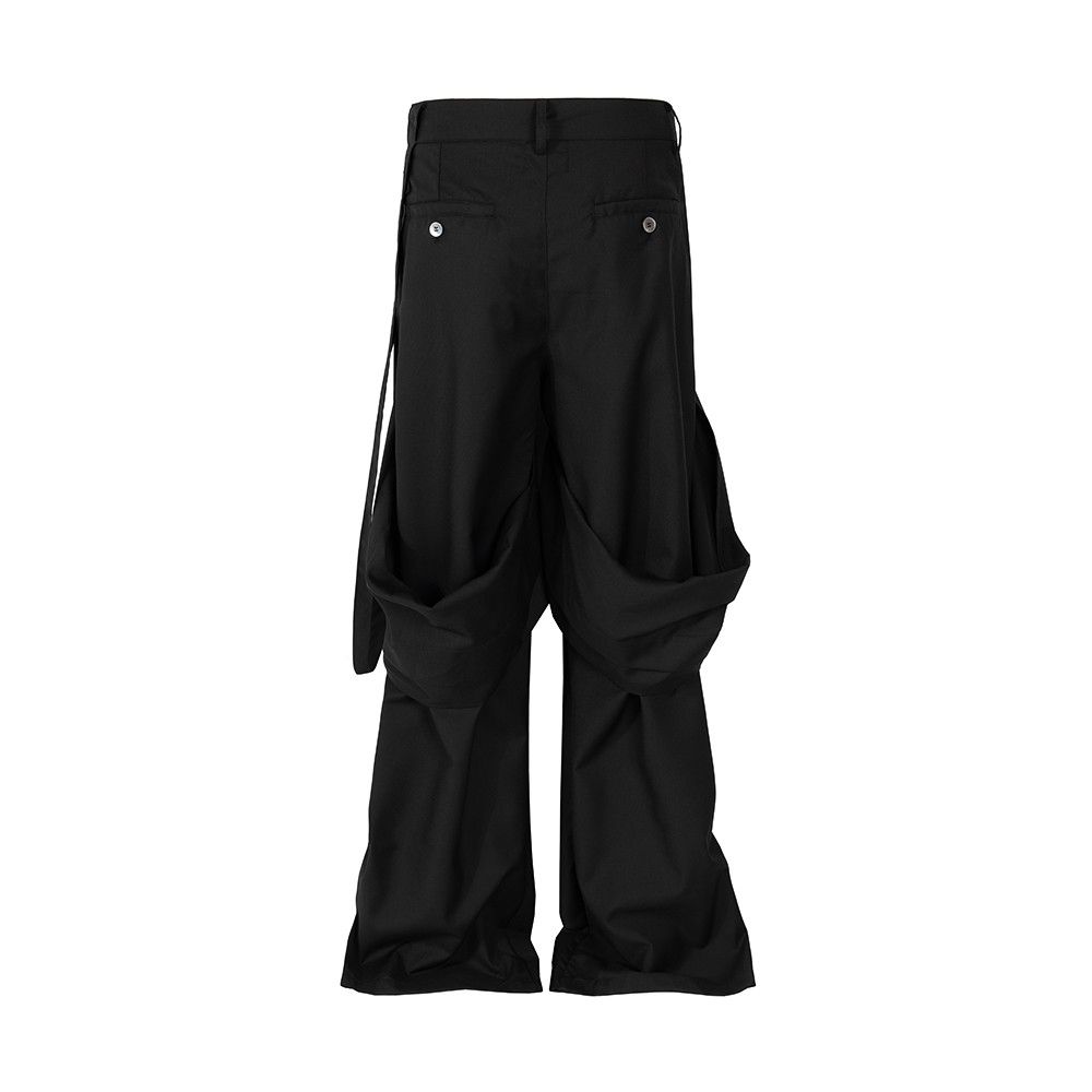 Designer × Japanese Brand Lace Up Wide Leg Suit Pants Baggy Size US 32 / EU 48 - 6 Thumbnail