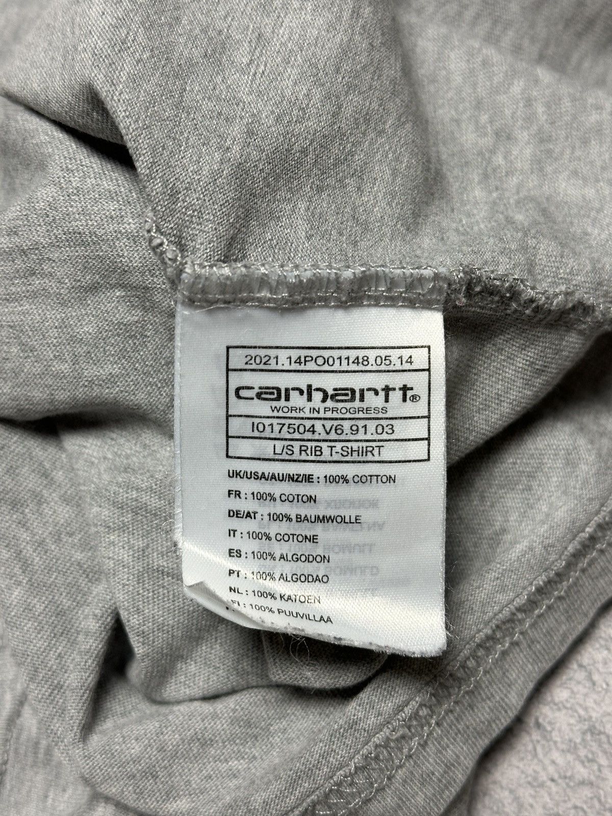 Carhartt Carhartt 89 L/S Rib Long-Sleeve T-Shirt Size US M / EU 48-50 / 2 - 12 Thumbnail
