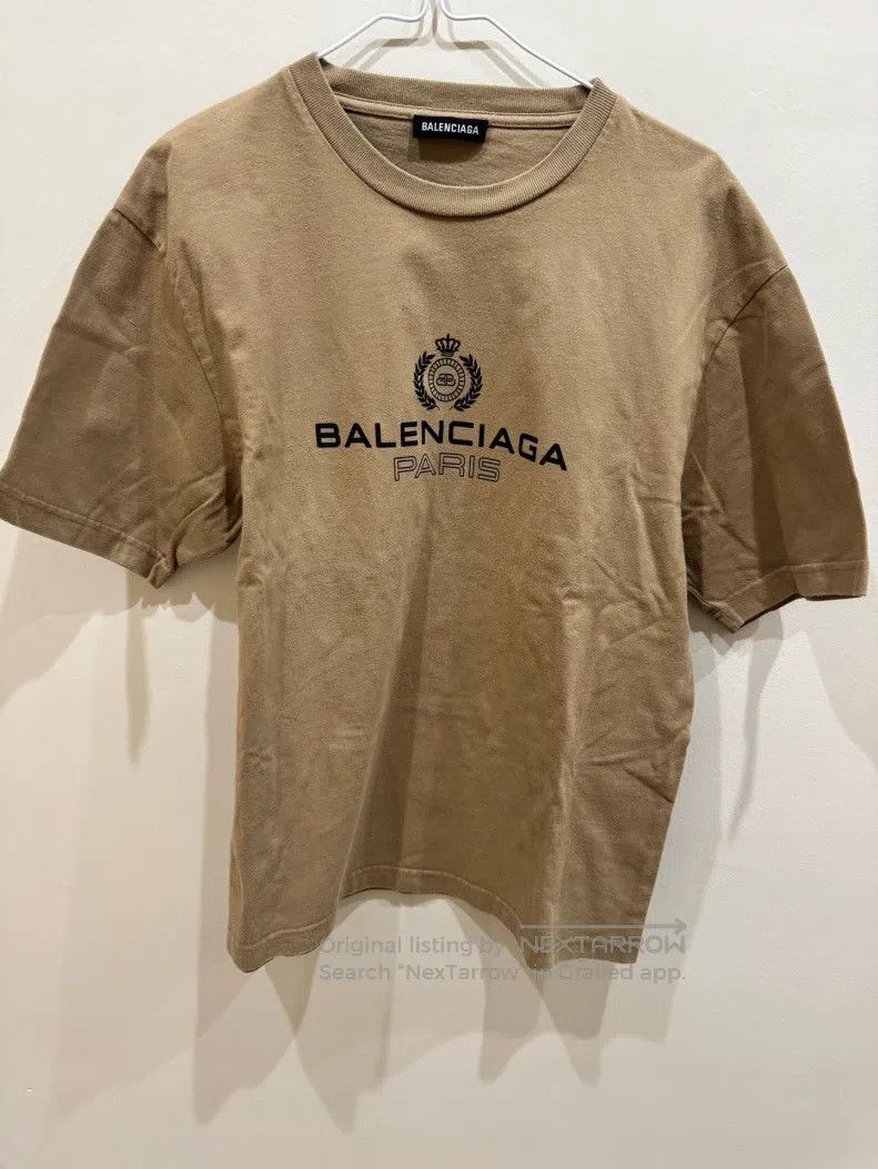 Balenciaga Balenciaga Khaki crown and wheat short-sleeve Size US XS / EU 42 / 0 - 1 Thumbnail